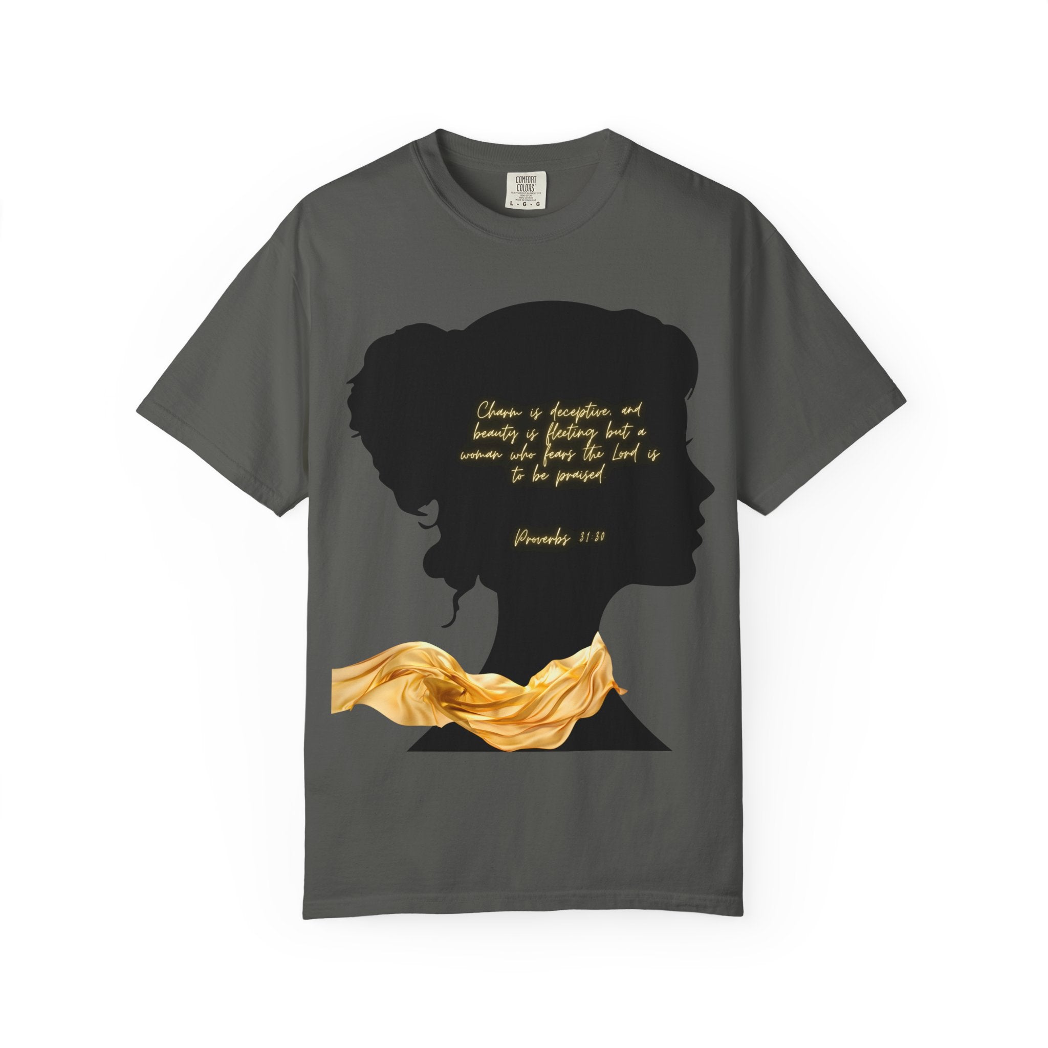 Proverbs 31:30 Gold Scarf - T-Shirt