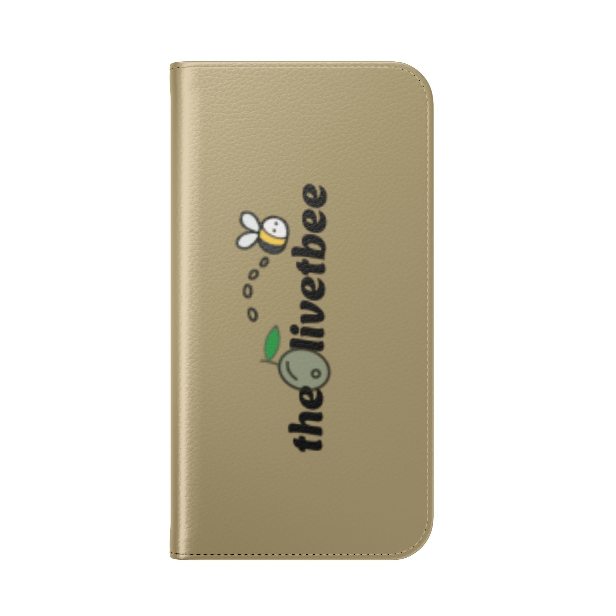 Flip Case Phone Wallet — 'theOlivetbee' Logo Folio Cover with Card Slots
