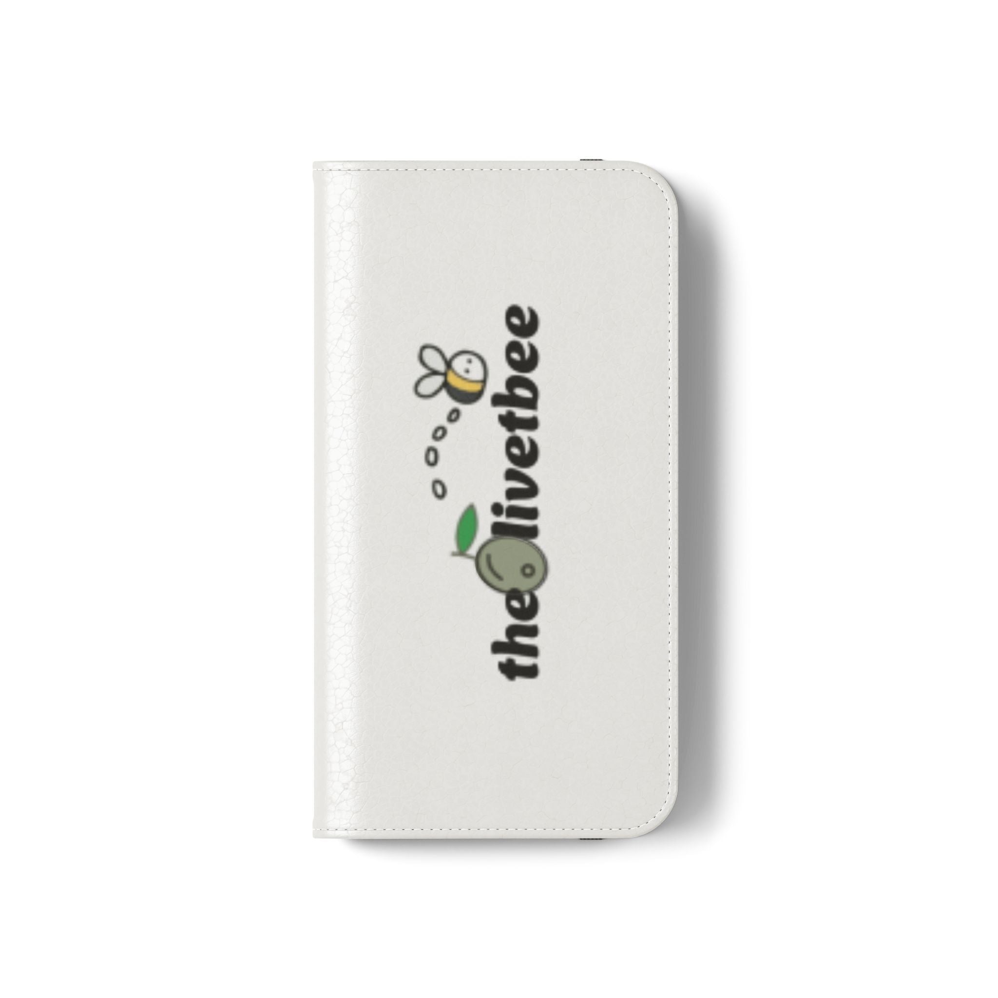 Flip Case Phone Wallet — 'theOlivetbee' Folio with Card Slots