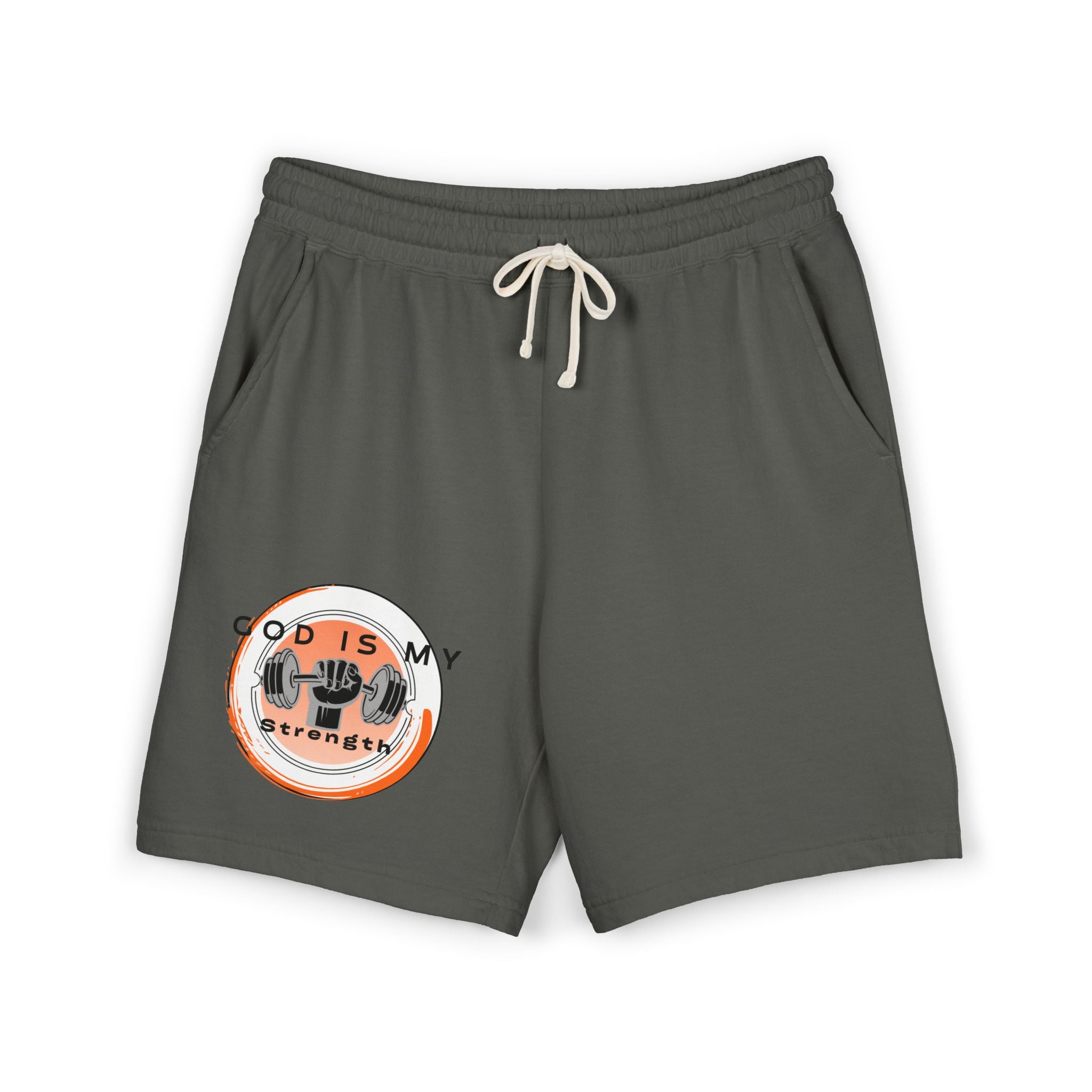 "God Is My Strength" — Fleece Sweat Shorts