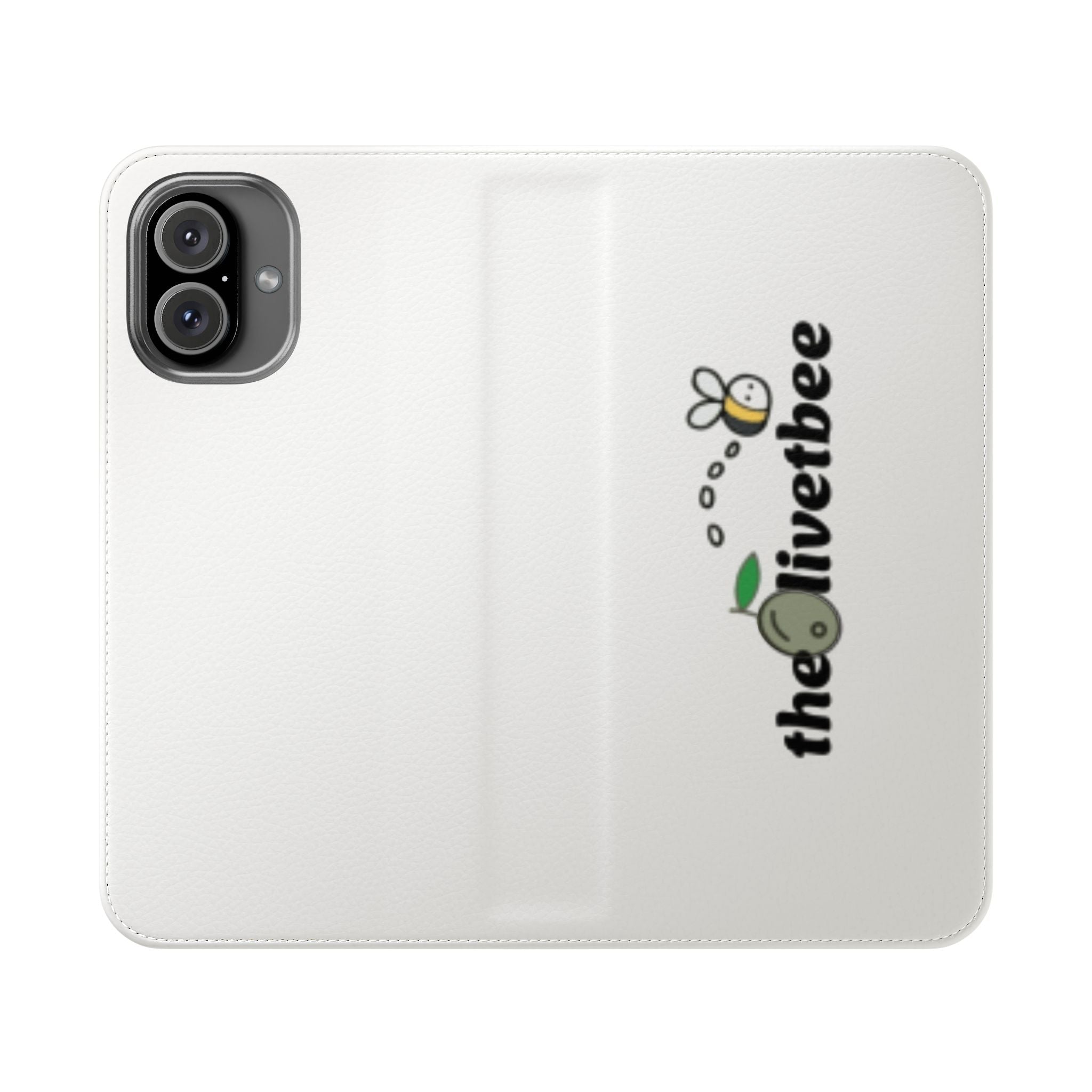 Flip Case Phone Wallet — 'theOlivetbee' Folio with Card Slots