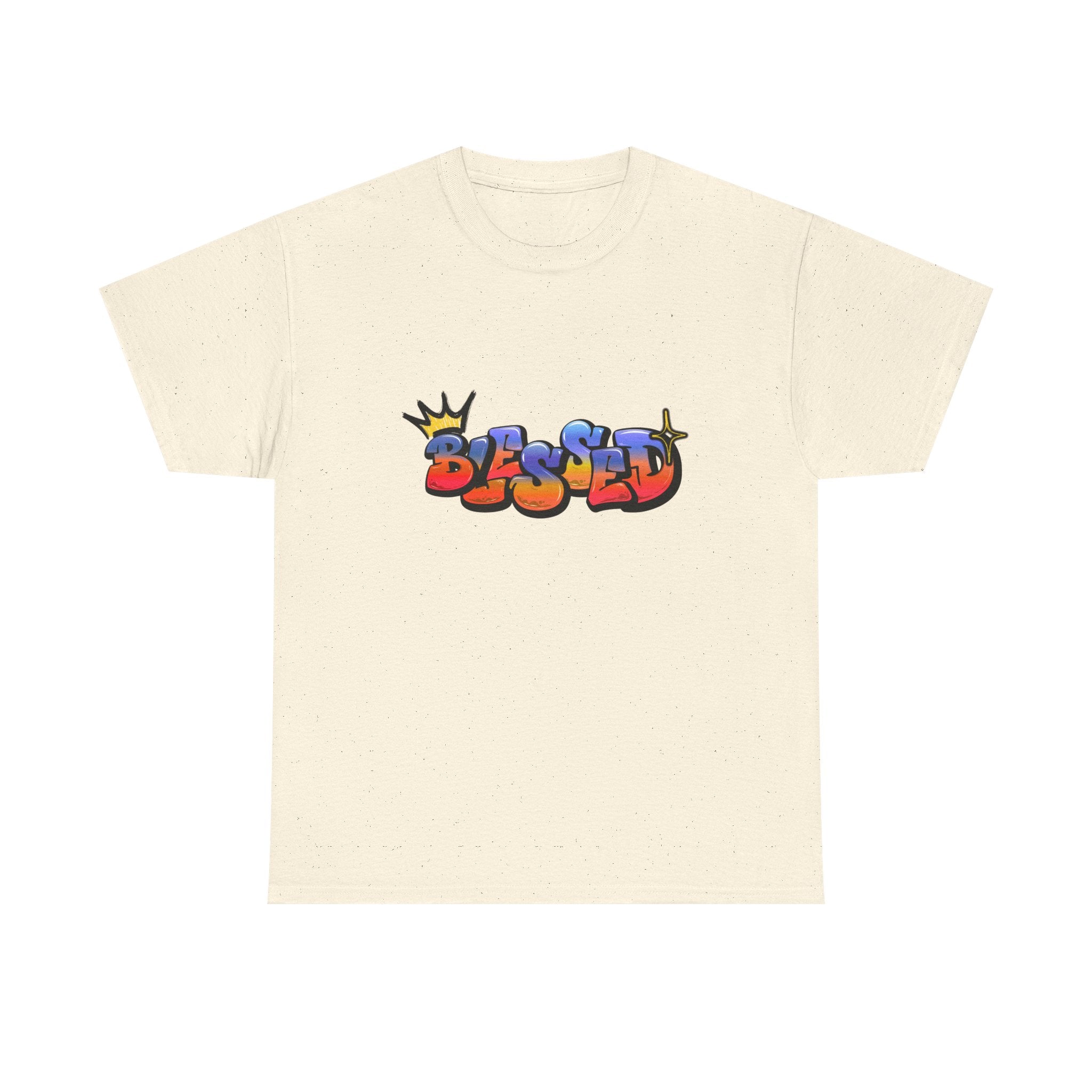'Blessed' Crown Graffiti Tee