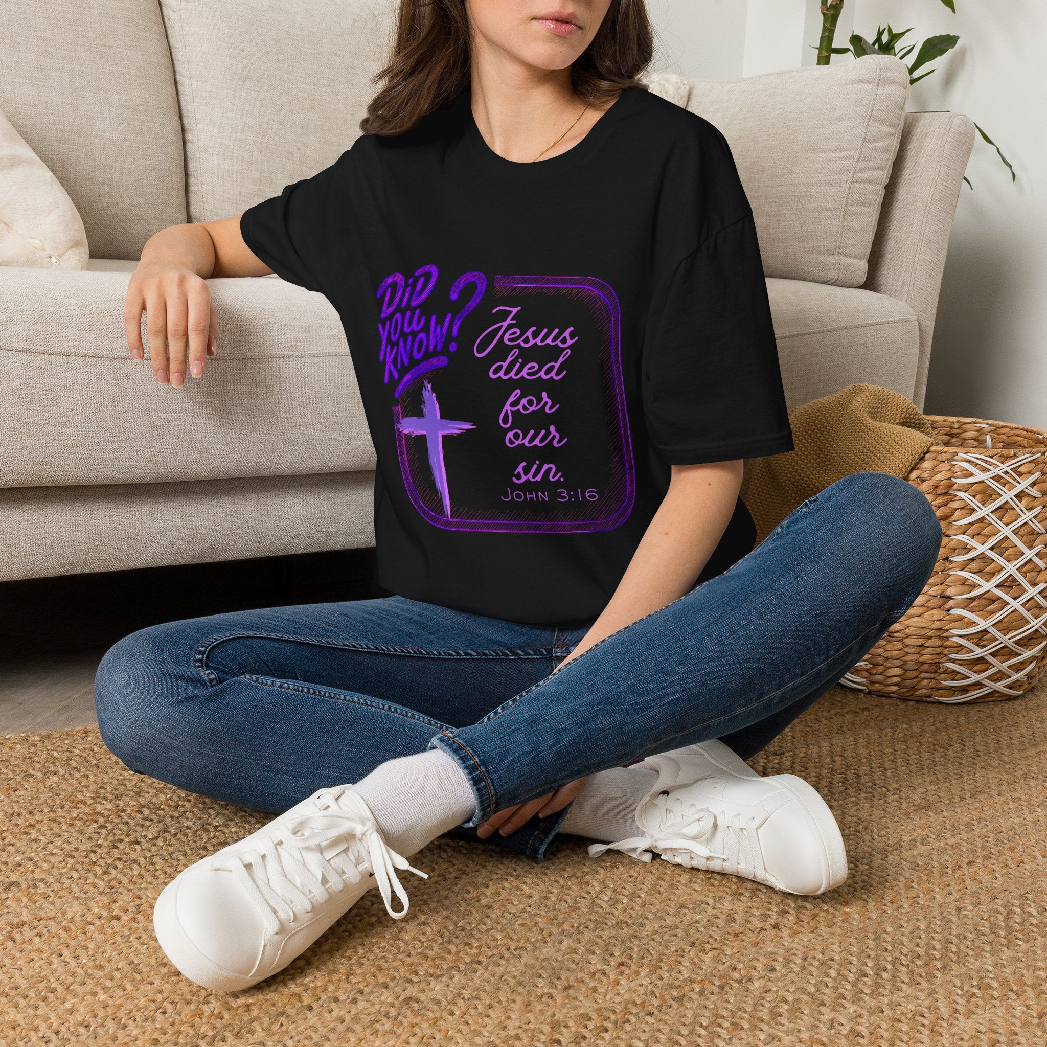 "Did You Know? Jesus Died For Our Sins" - T‑Shirt
