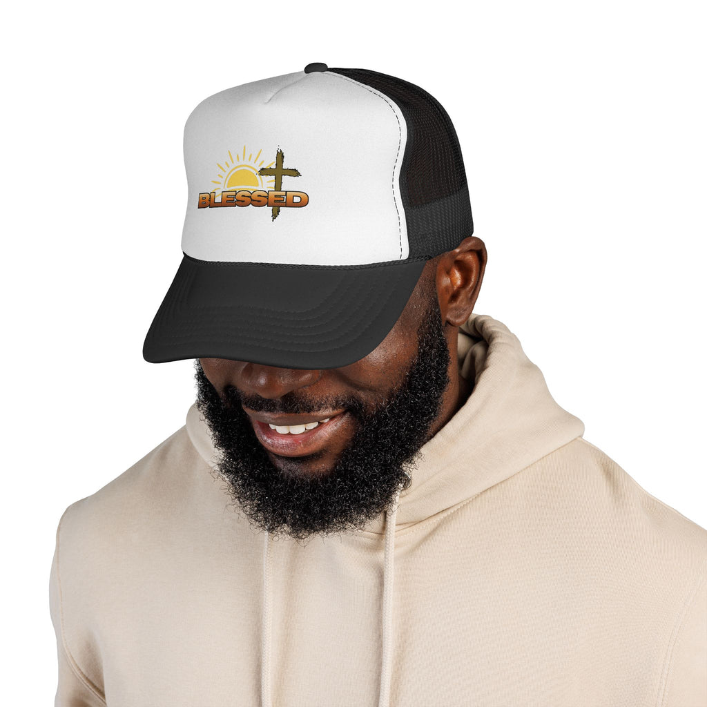 'Blessed' Sunrise Bold Trucker Cap
