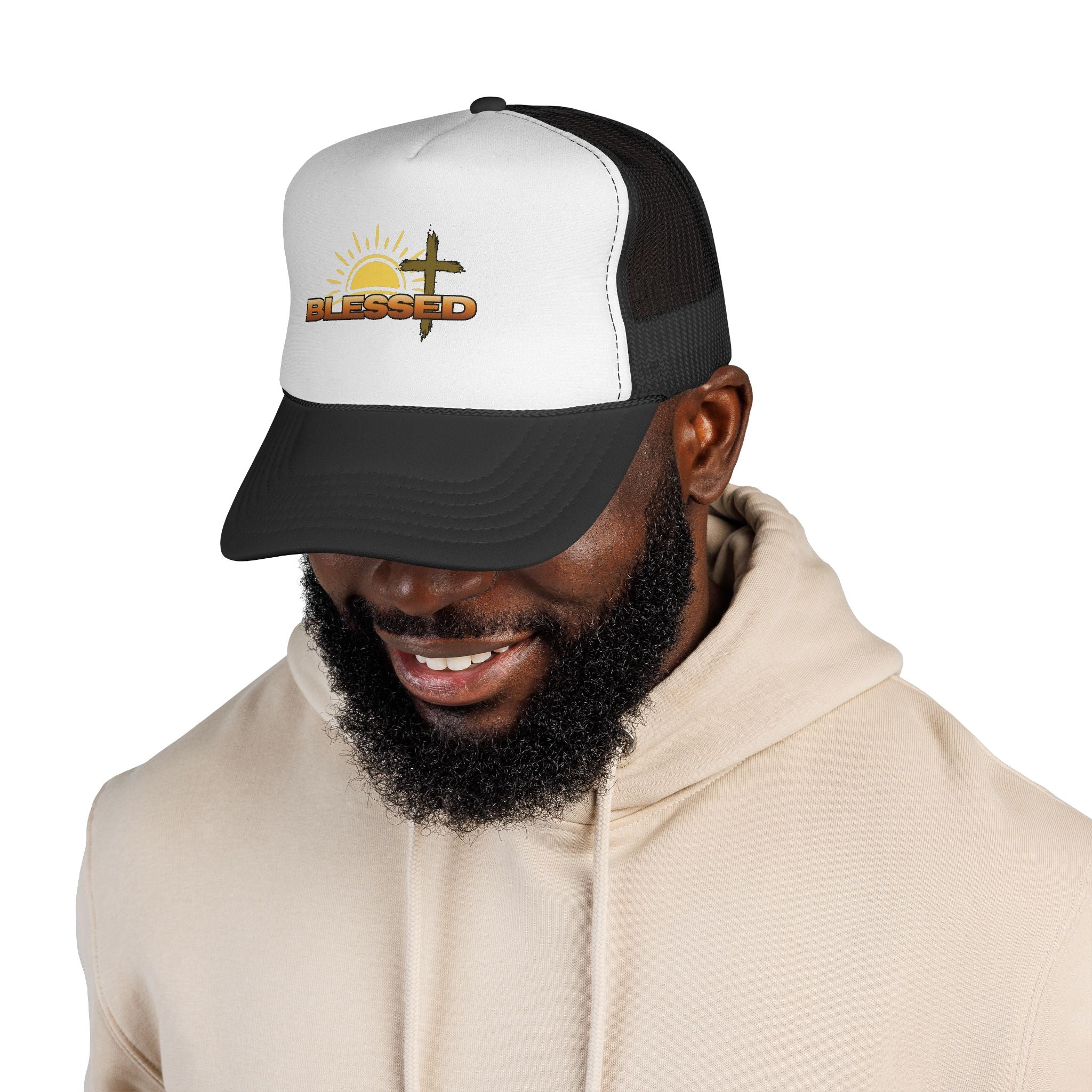 'Blessed' Sunrise Bold Trucker Cap