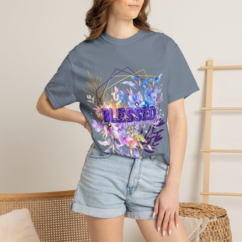 'Blessed'  — Floral T-Shirt