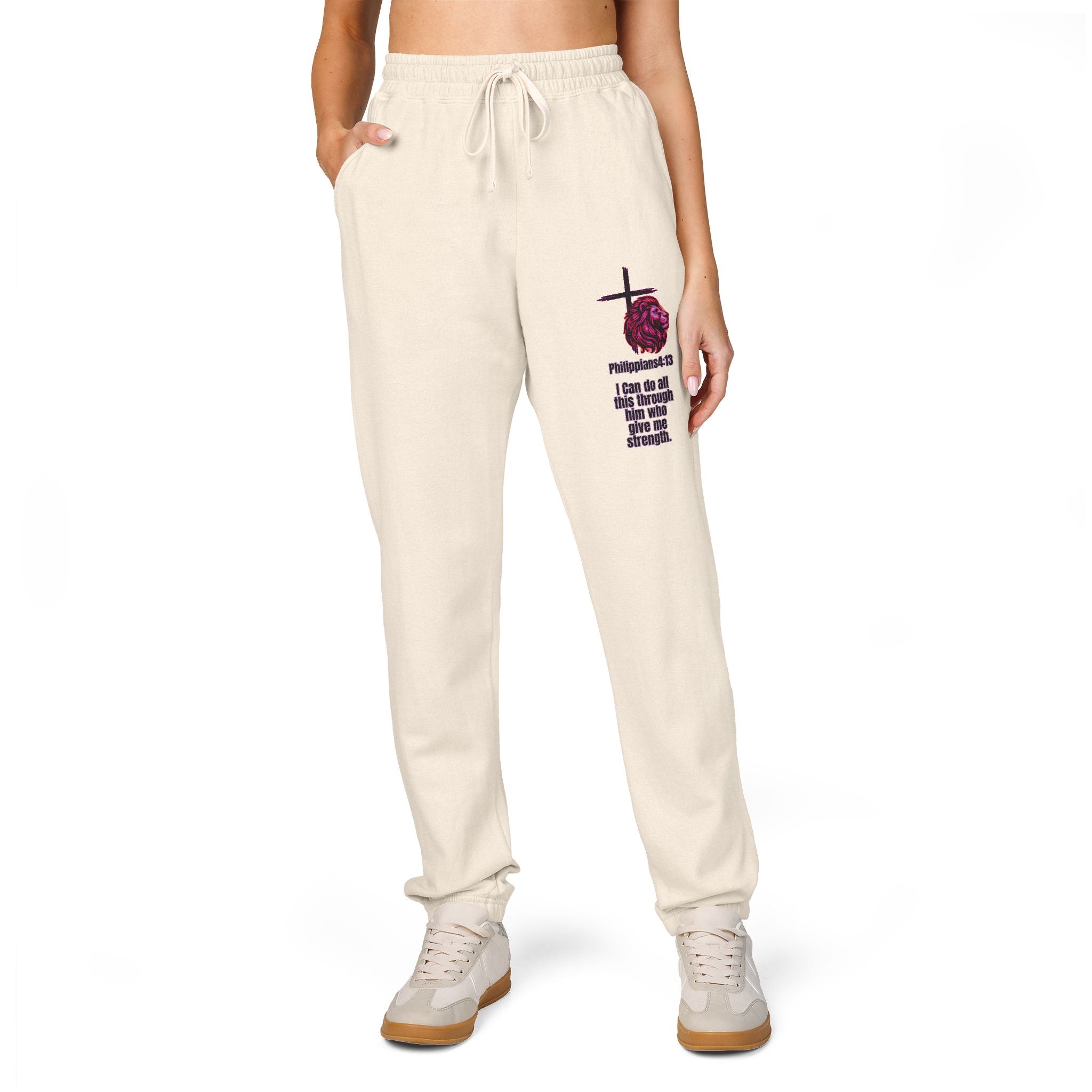 Philippians 4:13: Fleece Joggers
