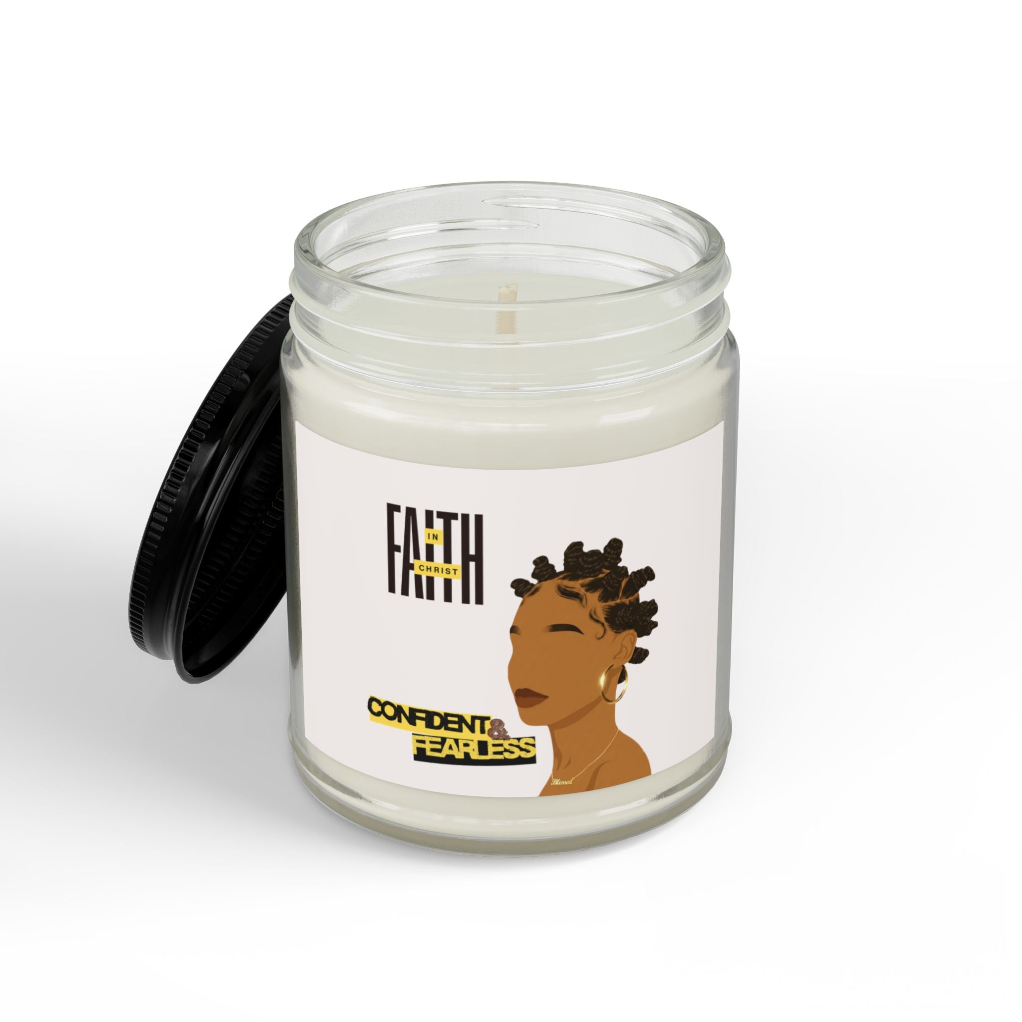 'Faith in Christ': Confident & Fearless — Soy Candle (4oz & 9oz)