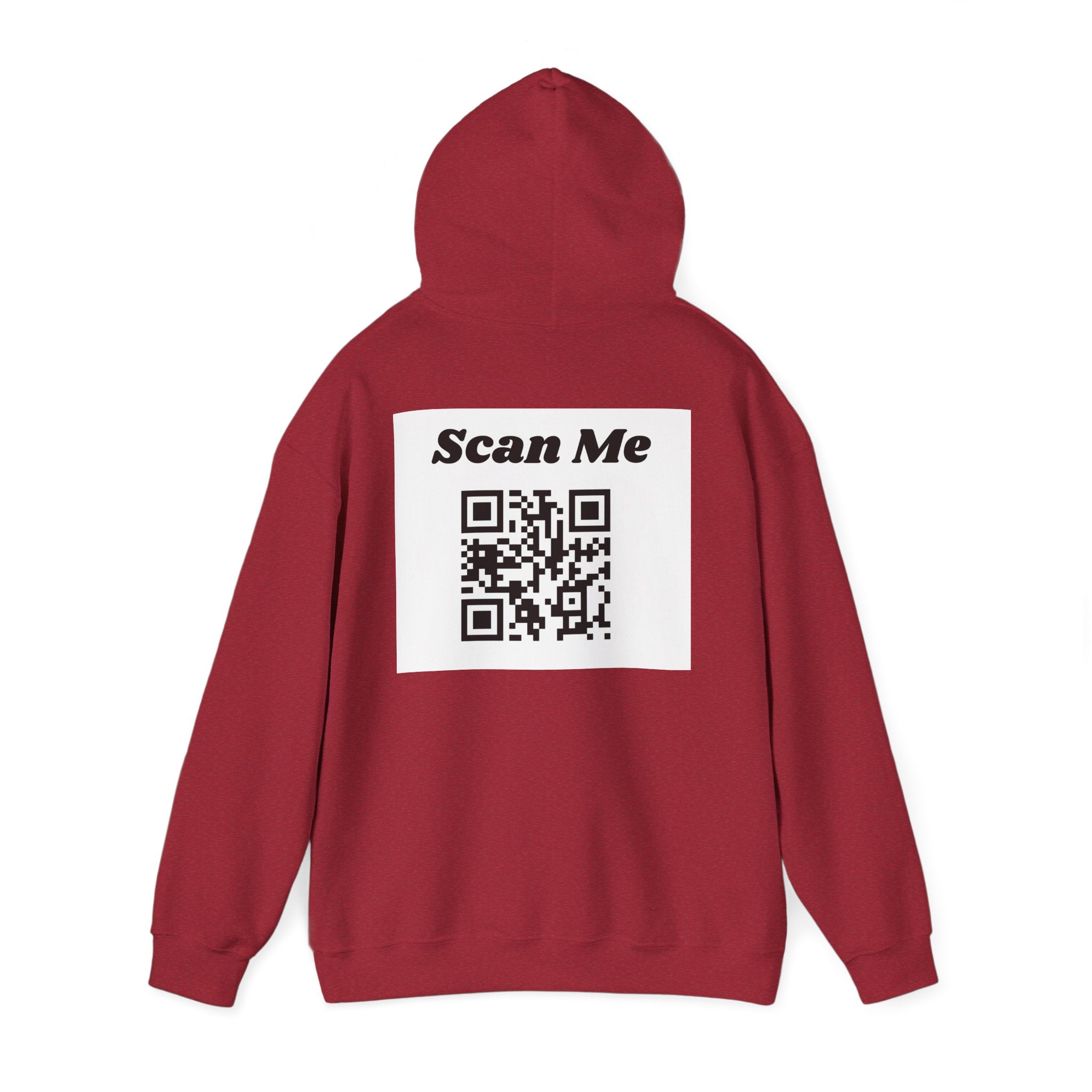 "theOlivetbee" hoodie | QR code back, Scan Me