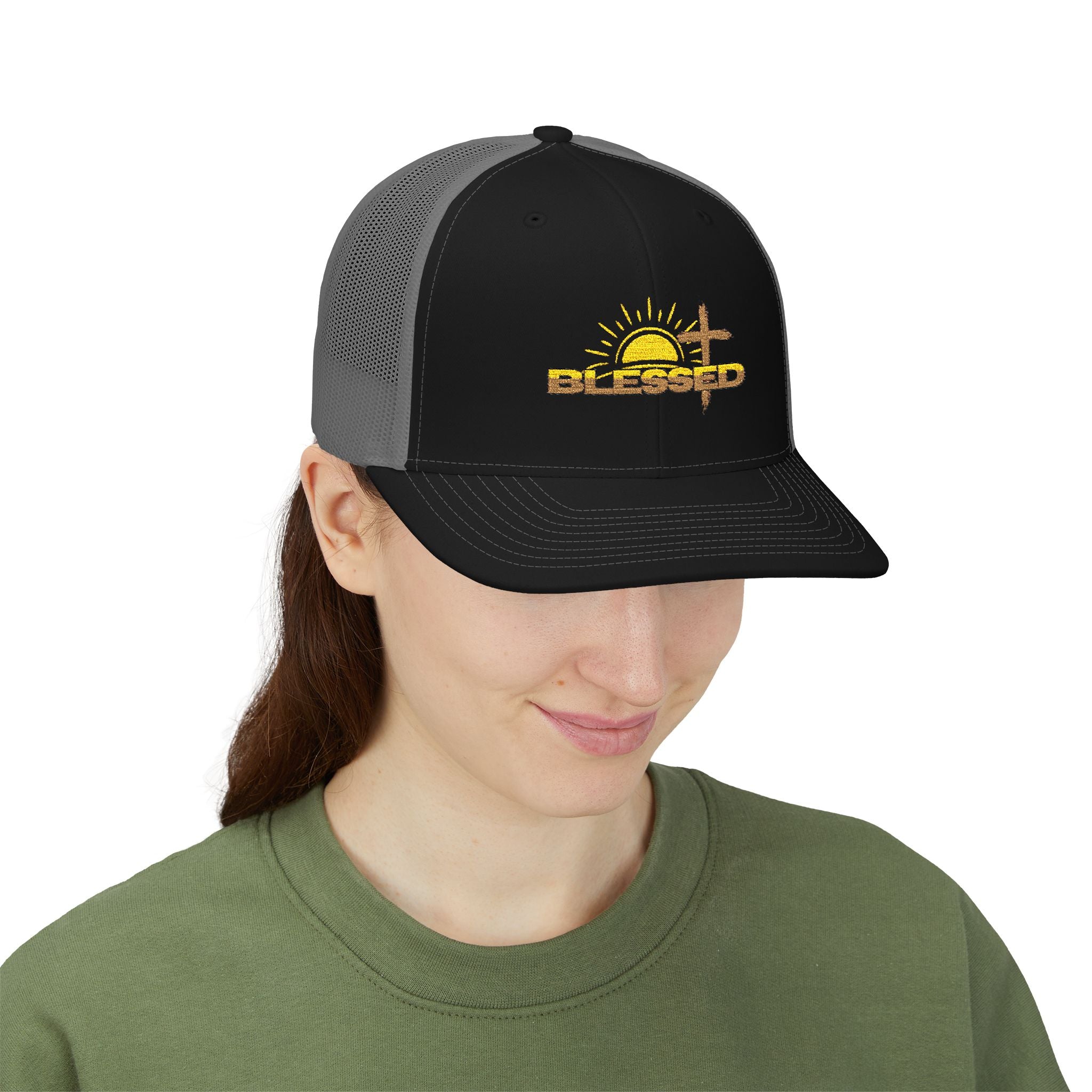 'Blessed' Sunrise Trucker Cap
