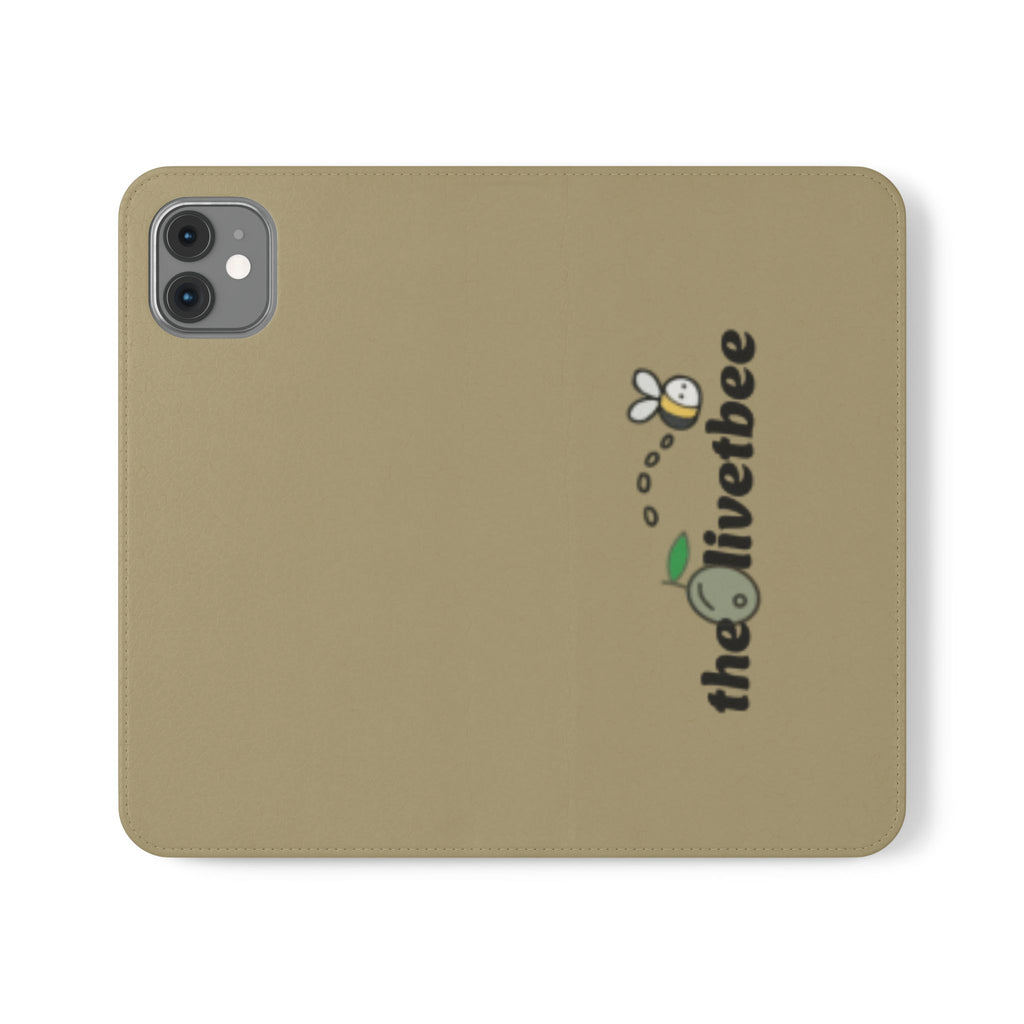 Flip Case Phone Wallet — 'theOlivetbee' Logo Folio Cover with Card Slots