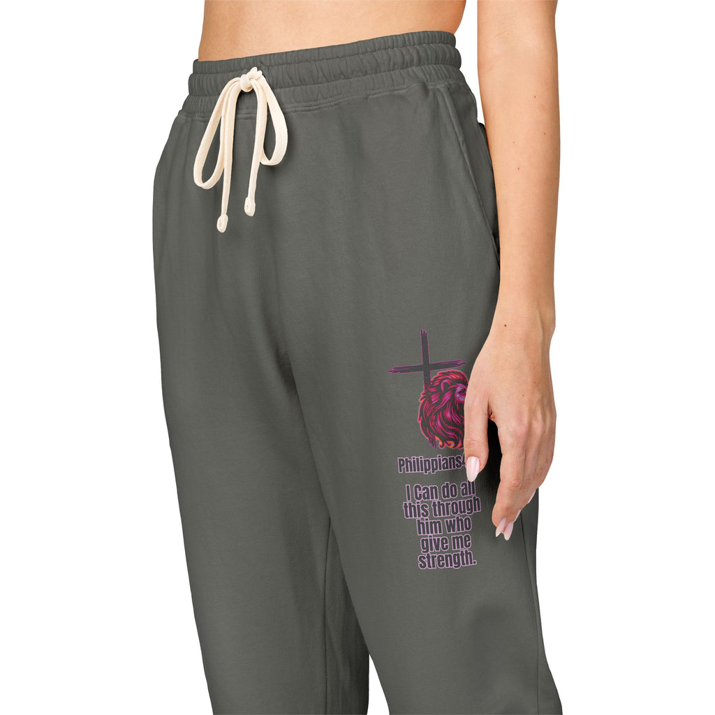Philippians 4:13: Fleece Joggers