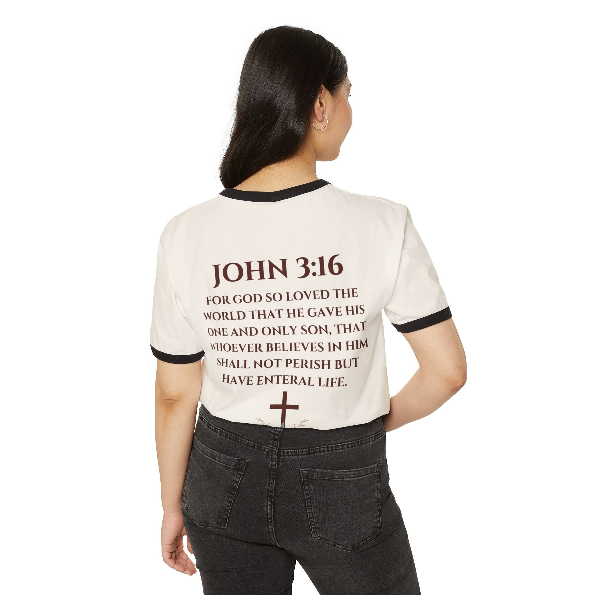 'Jesus The Lion & Lamb' - Ringer T-Shirt