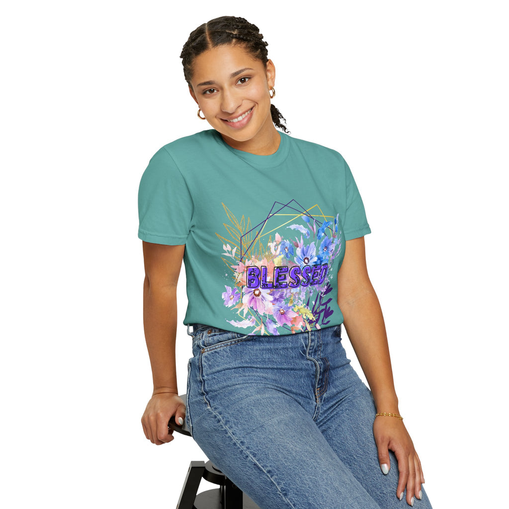 'Blessed'  — Floral T-Shirt