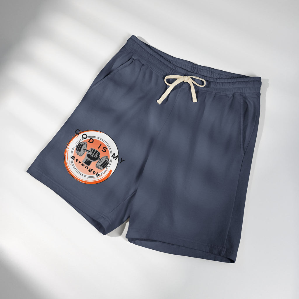 "God Is My Strength" — Fleece Sweat Shorts