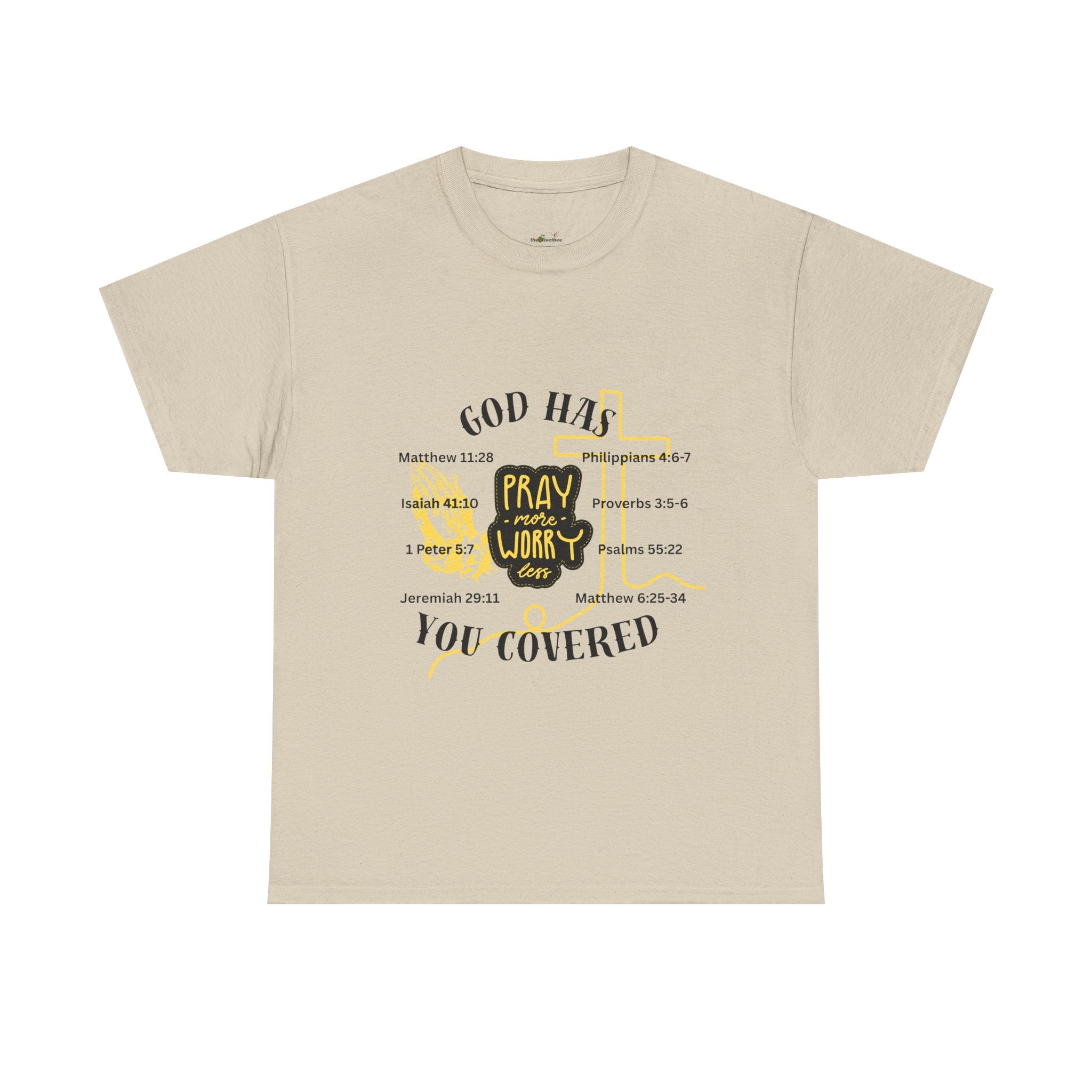 “Pray More, Worry Less” — T-Shirt