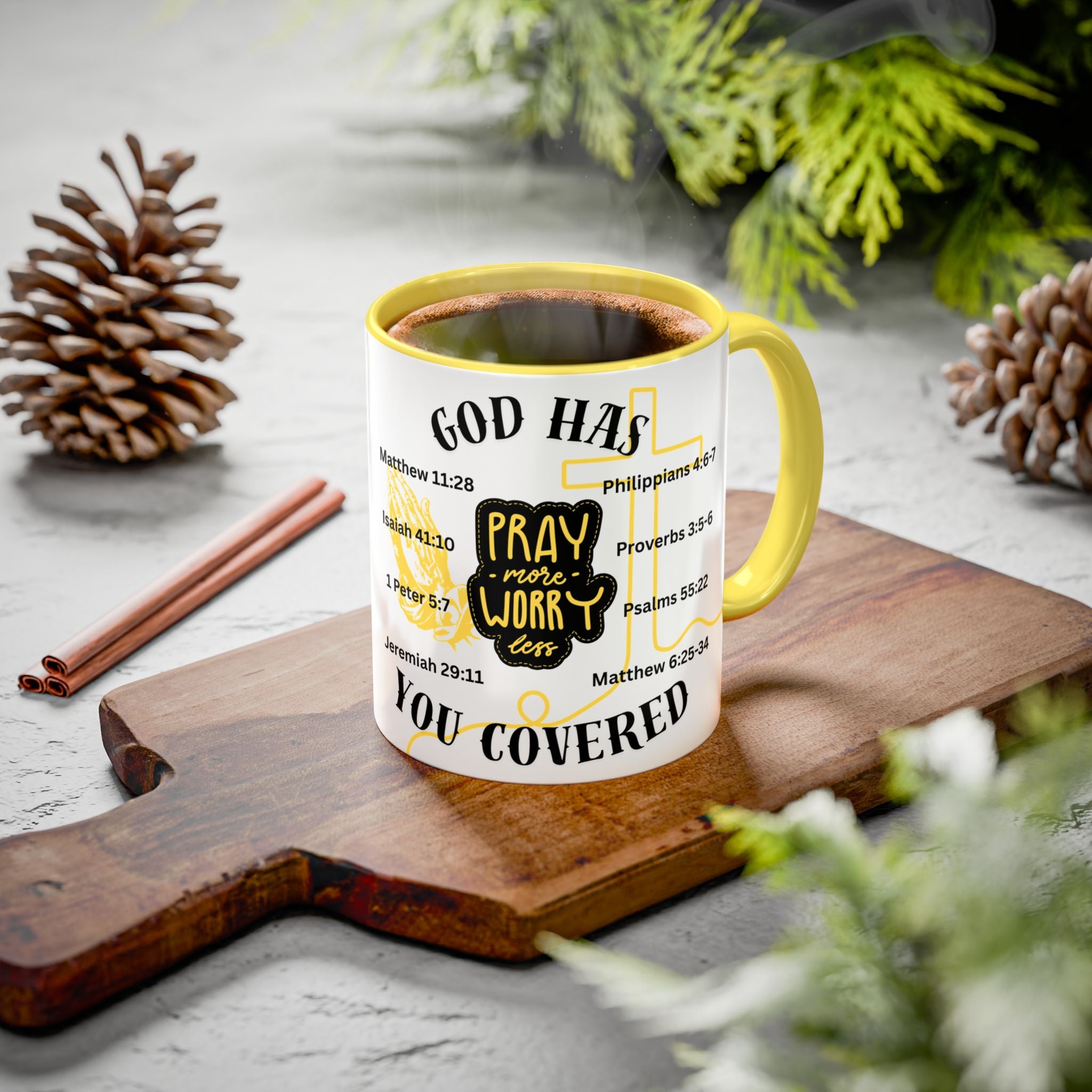 "Pray More, Worry Less" Mug  (11oz/15oz)