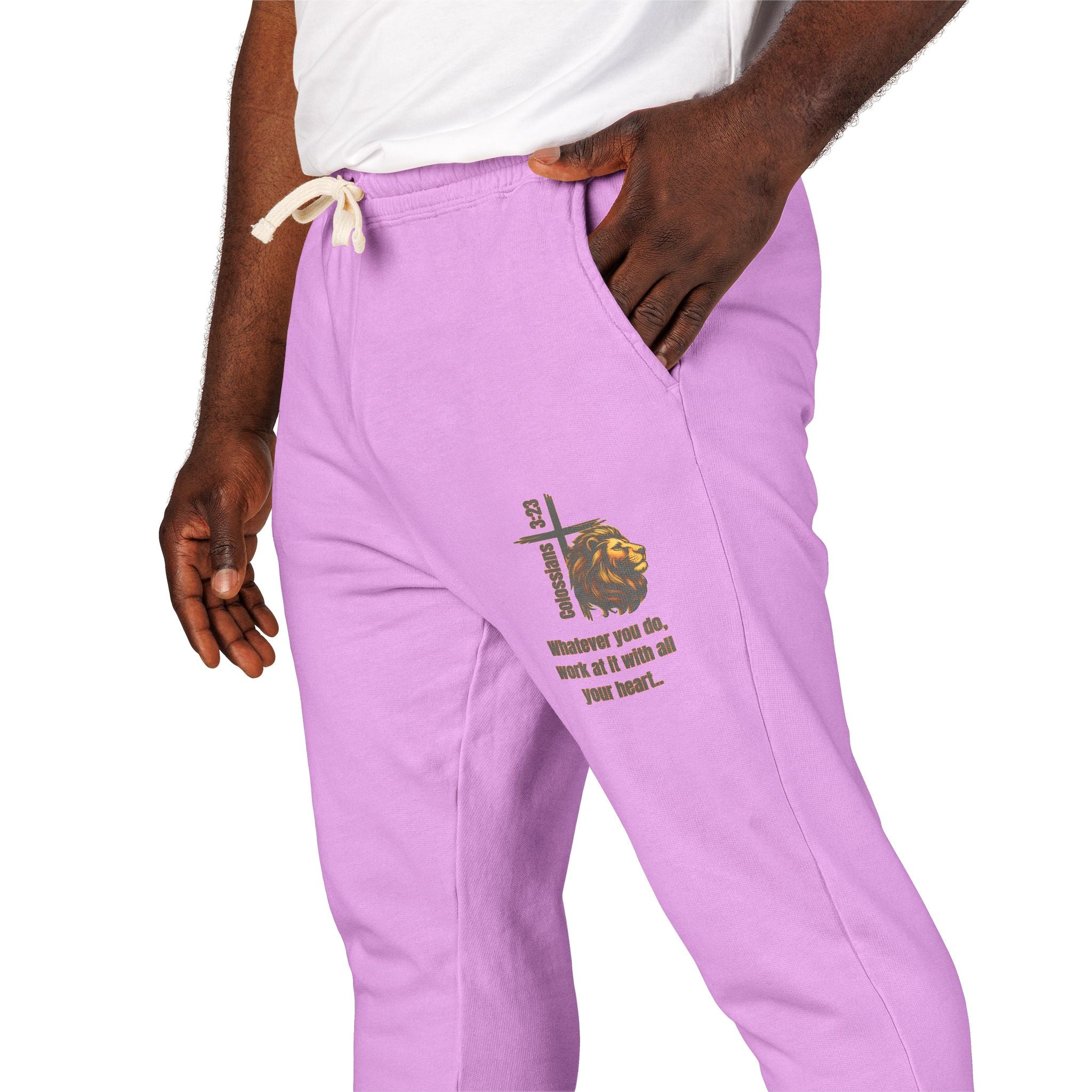Colossians 3:23: Fleece Joggers