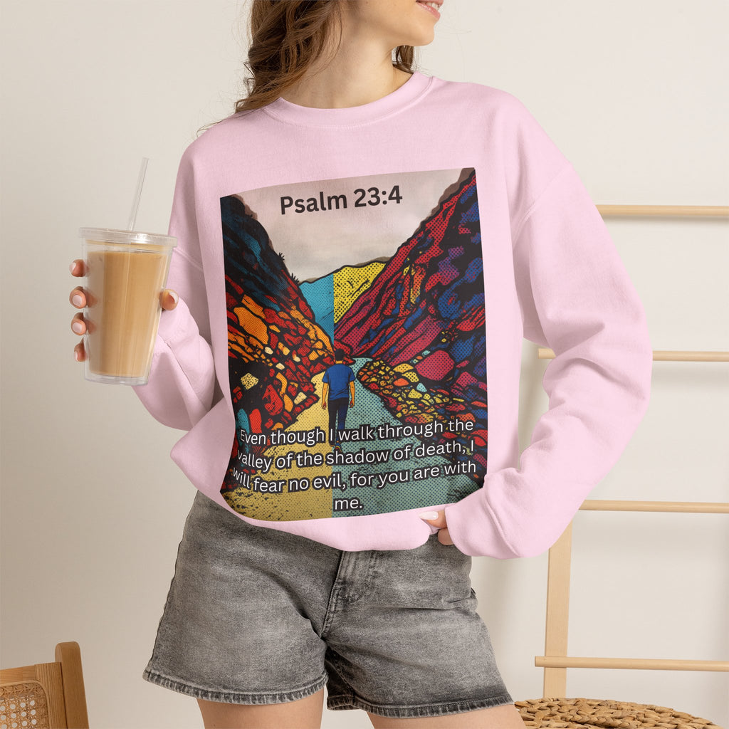 Psalm 23:4 — Crewneck Sweatshirt