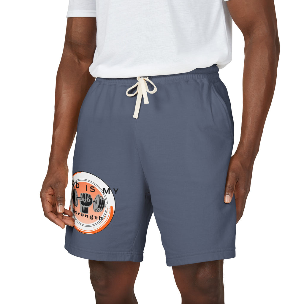 "God Is My Strength" — Fleece Sweat Shorts