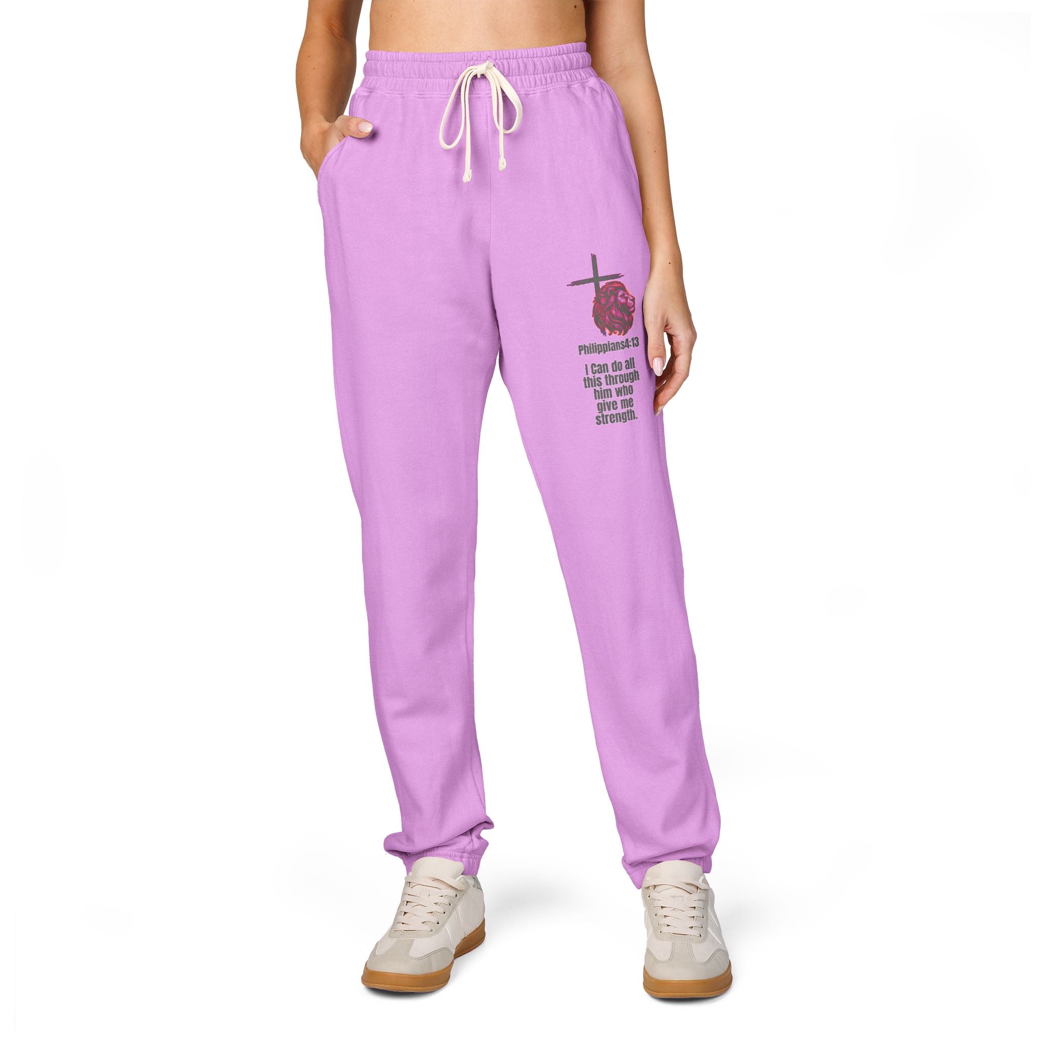 Philippians 4:13: Fleece Joggers