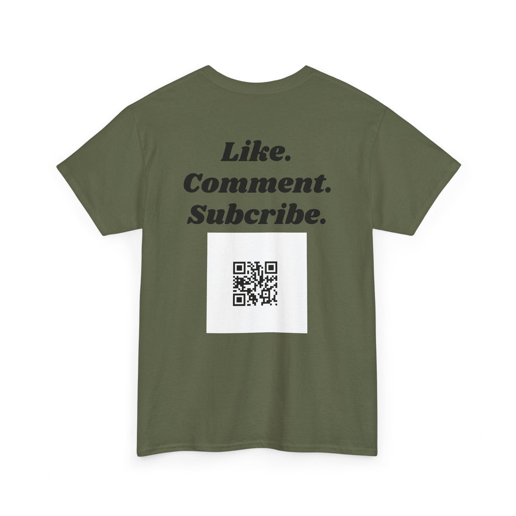"theOlivetbee" Graphic Tee "Like. Comment. Subscribe."