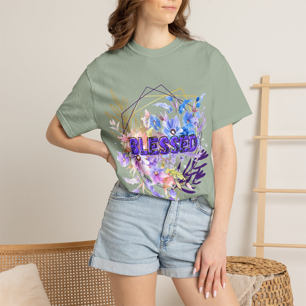 'Blessed'  — Floral T-Shirt