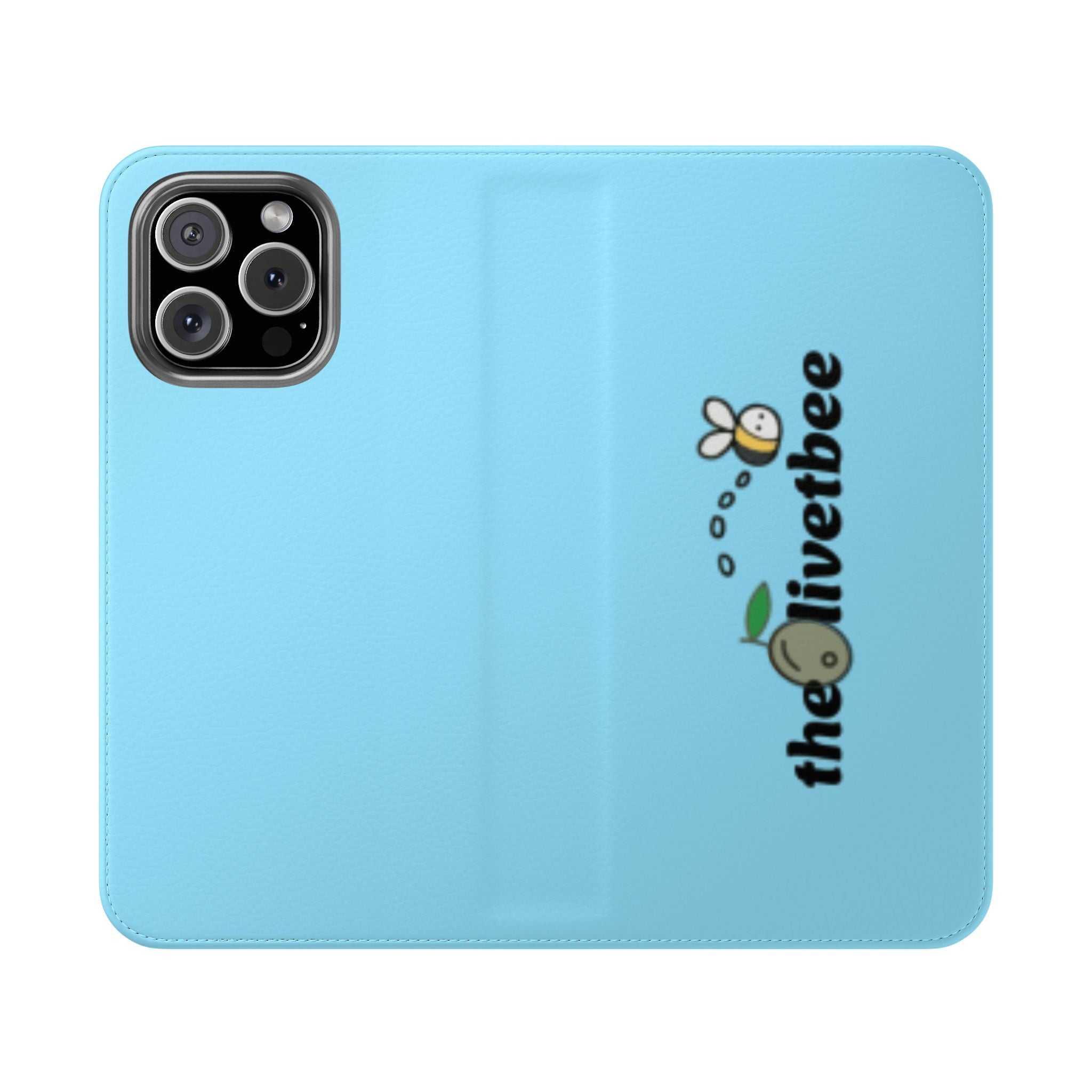 Blue 'theOlivetbee' Flip Phone Case