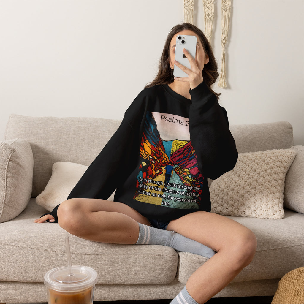 Psalm 23:4 — Crewneck Sweatshirt