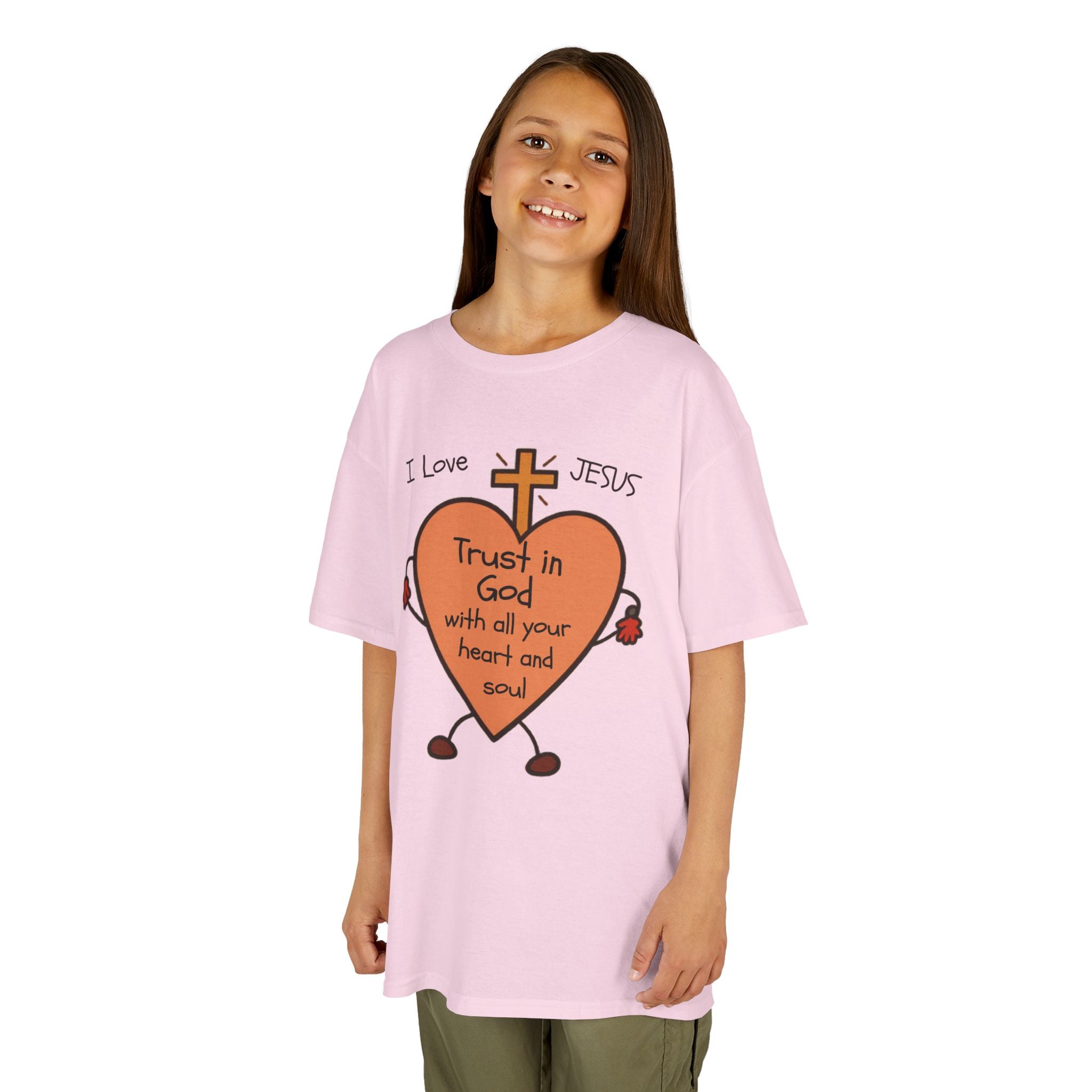 "Trust In God With Your Heart and Soul" - Kids Tee