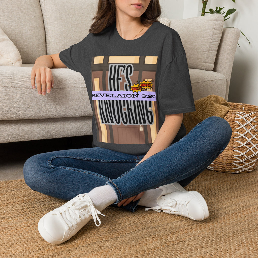 “He’s Knocking” Revelation 3:20 — Graphic T‑Shirt