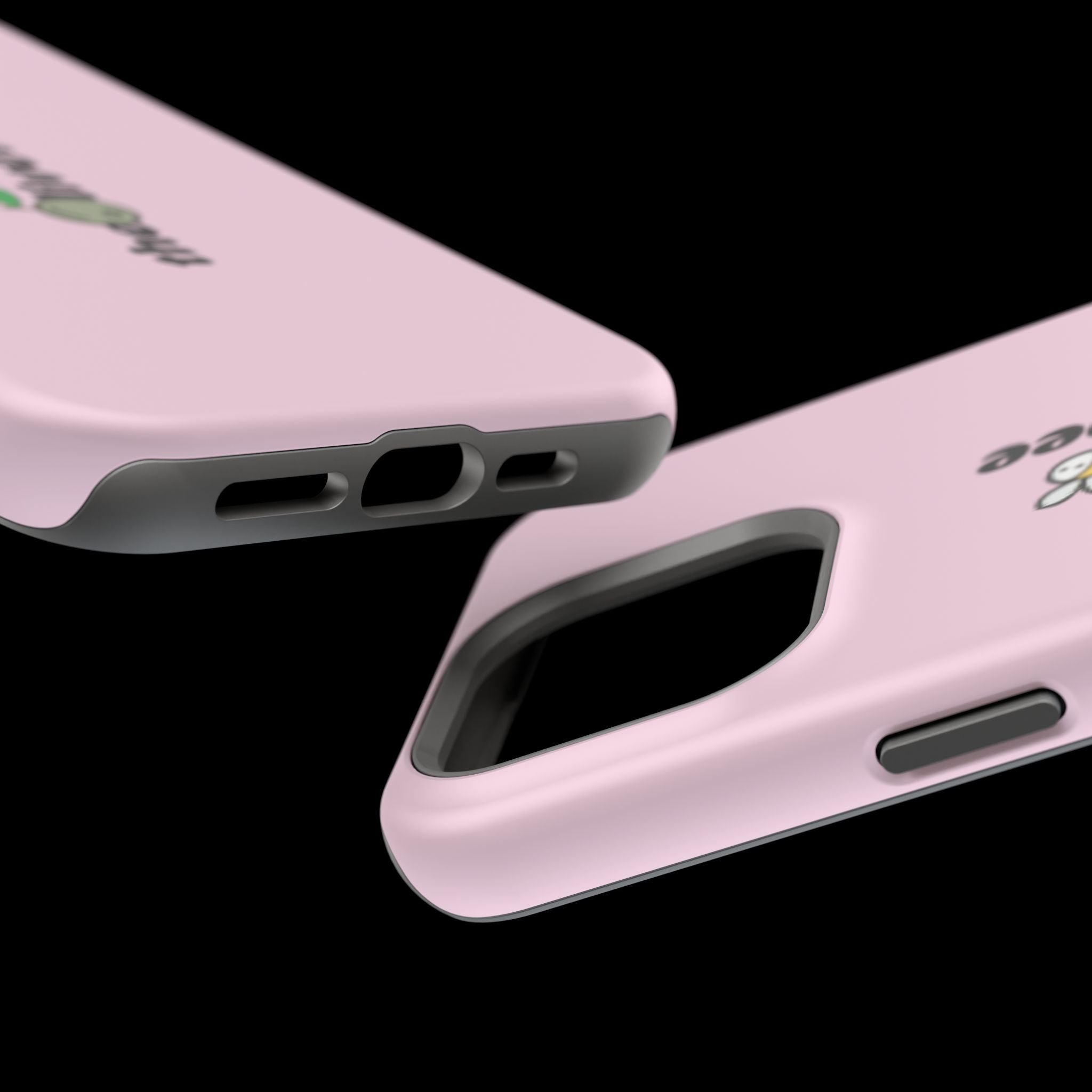 Pink Magnetic Impact-Resistant Phone Case — 'theolivetbee' , Shockproof MagSafe-Compatible Protection
