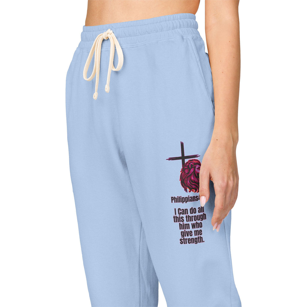 Philippians 4:13: Fleece Joggers