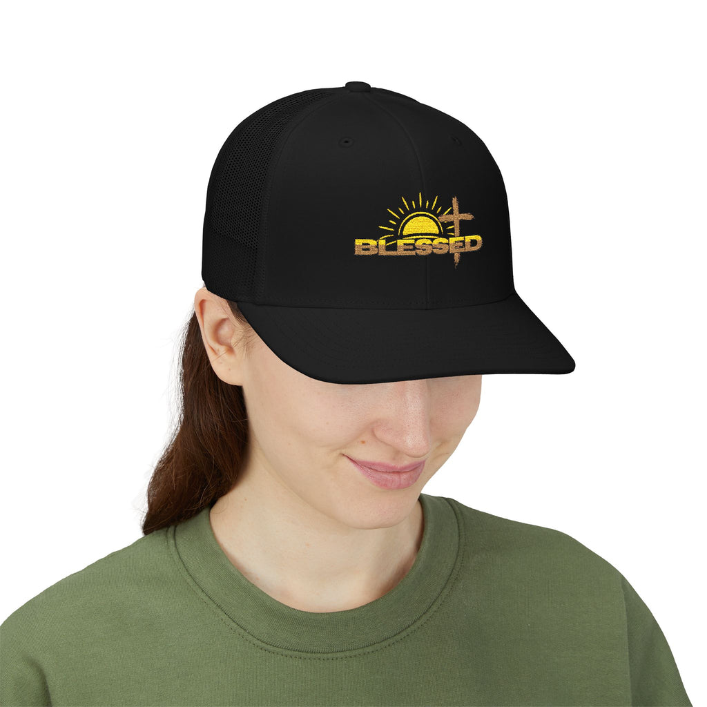 'Blessed' Sunrise Trucker Cap