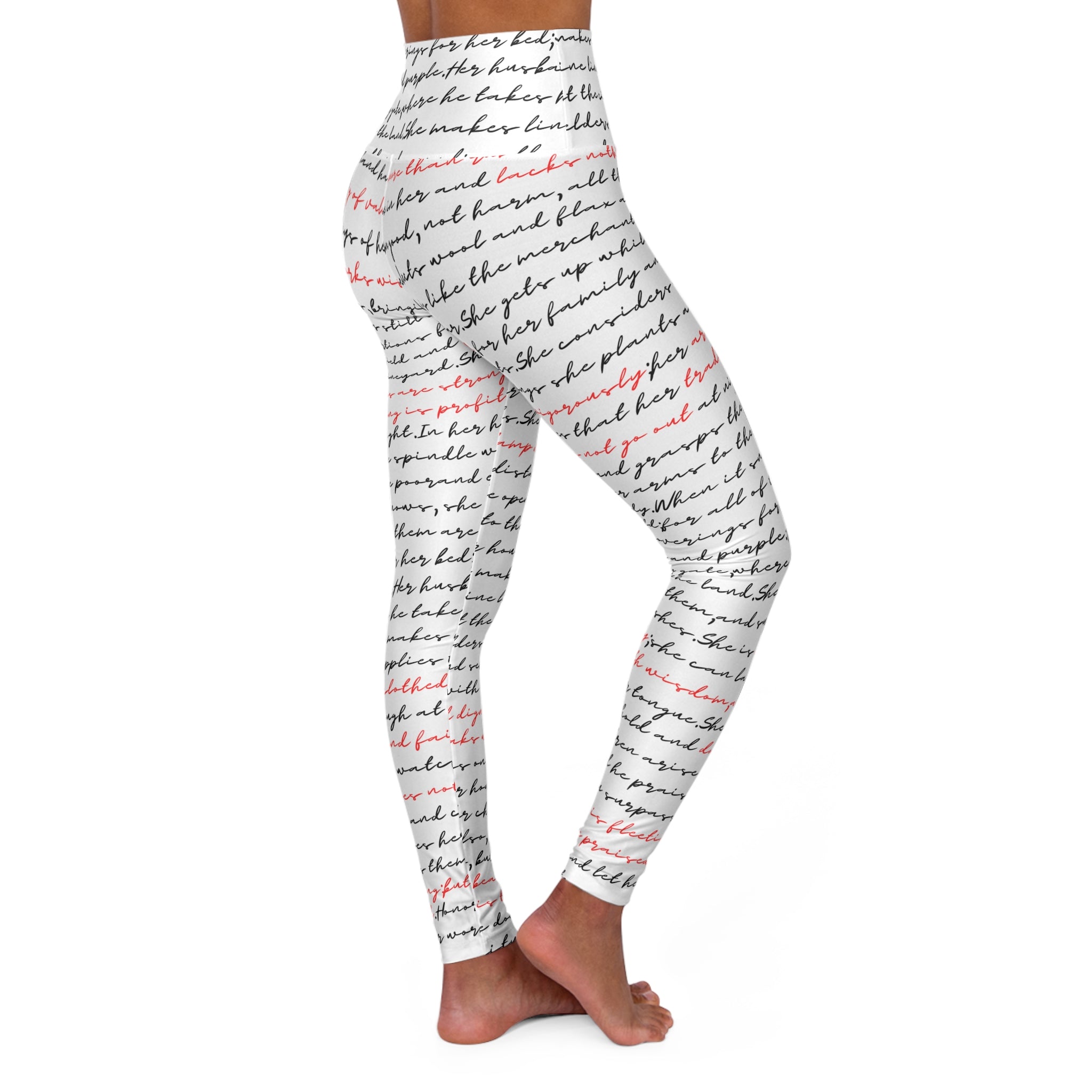Proverbs 31 Woman  — High-Waist Yoga Leggings
