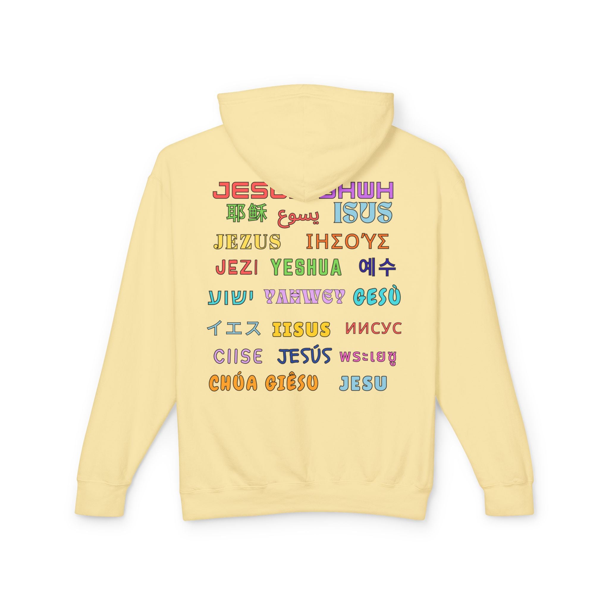 "There Is Power In The Name of Jesus" Lightweight Hooded Sweatshirt