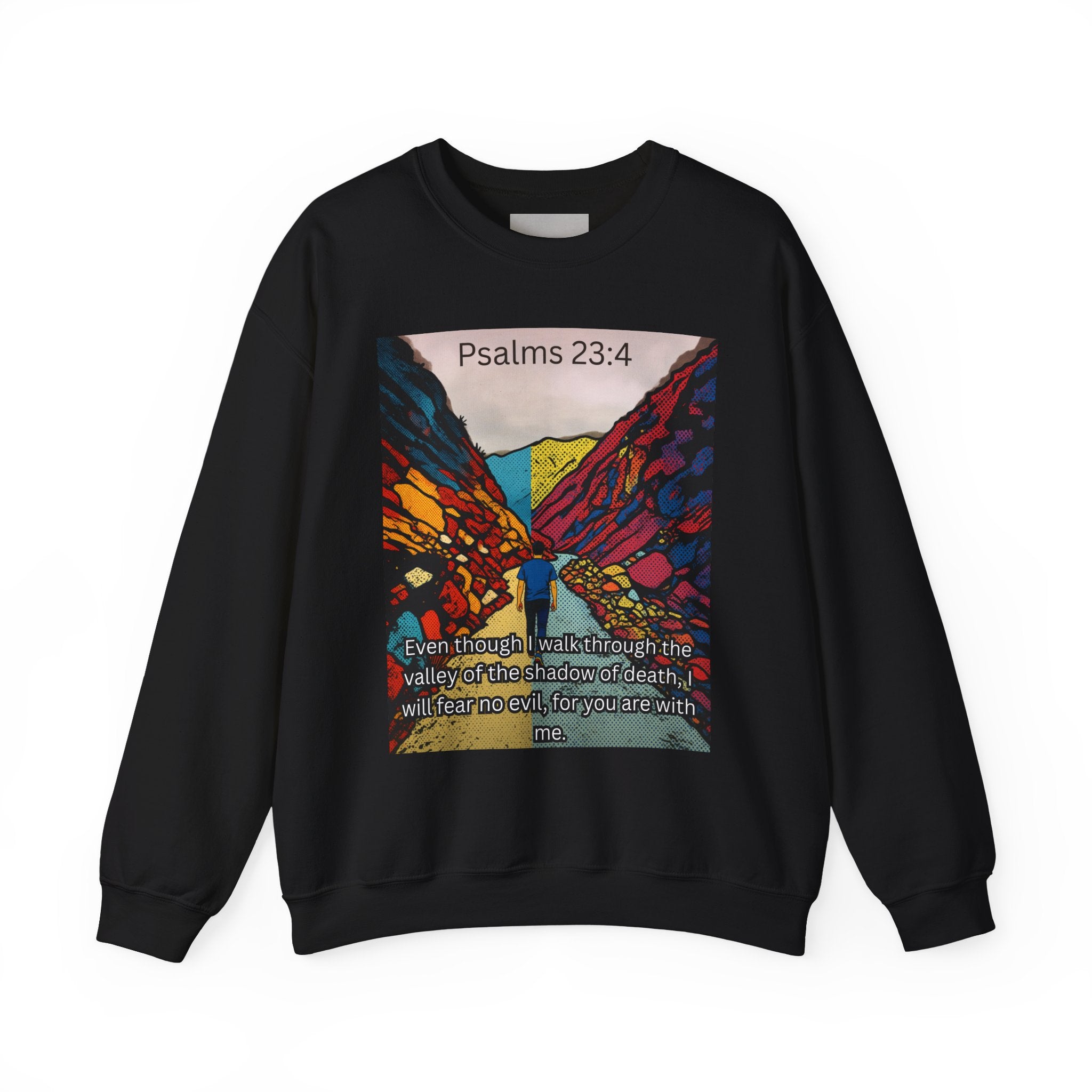 Psalm 23:4 — Crewneck Sweatshirt
