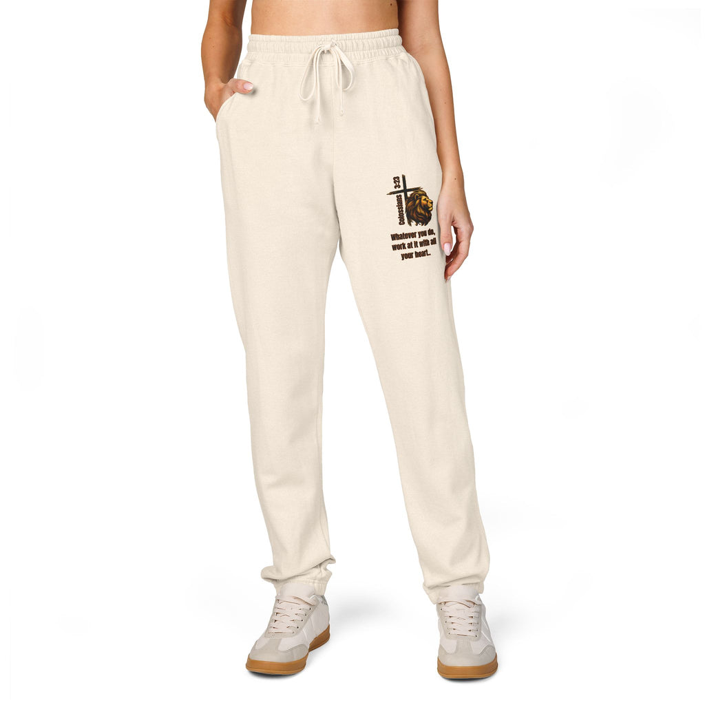 Colossians 3:23: Fleece Joggers