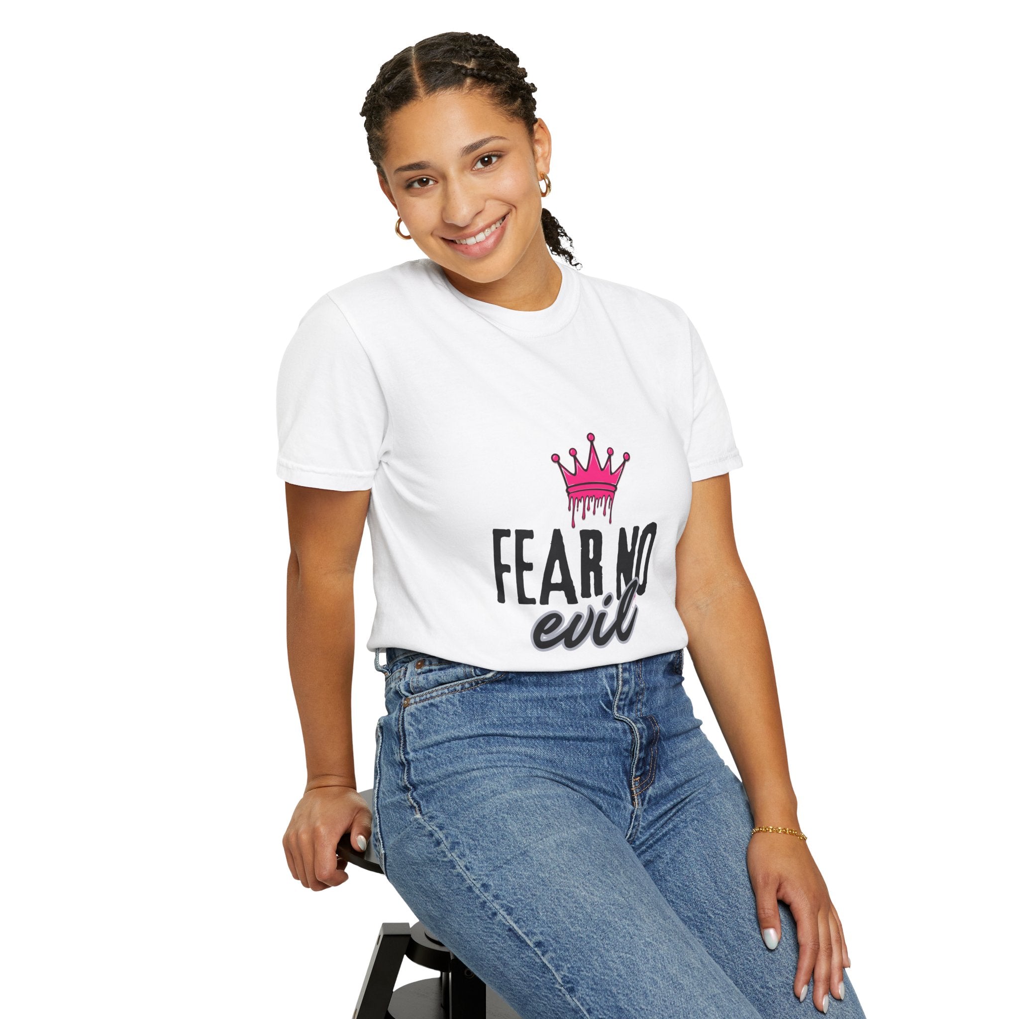 'Fear No Evil' Crown Pink