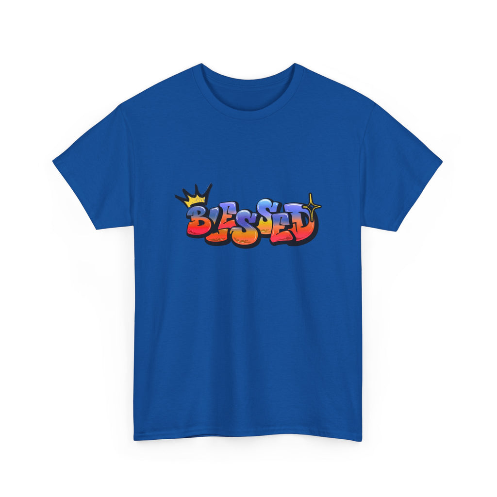 'Blessed' Crown Graffiti Tee