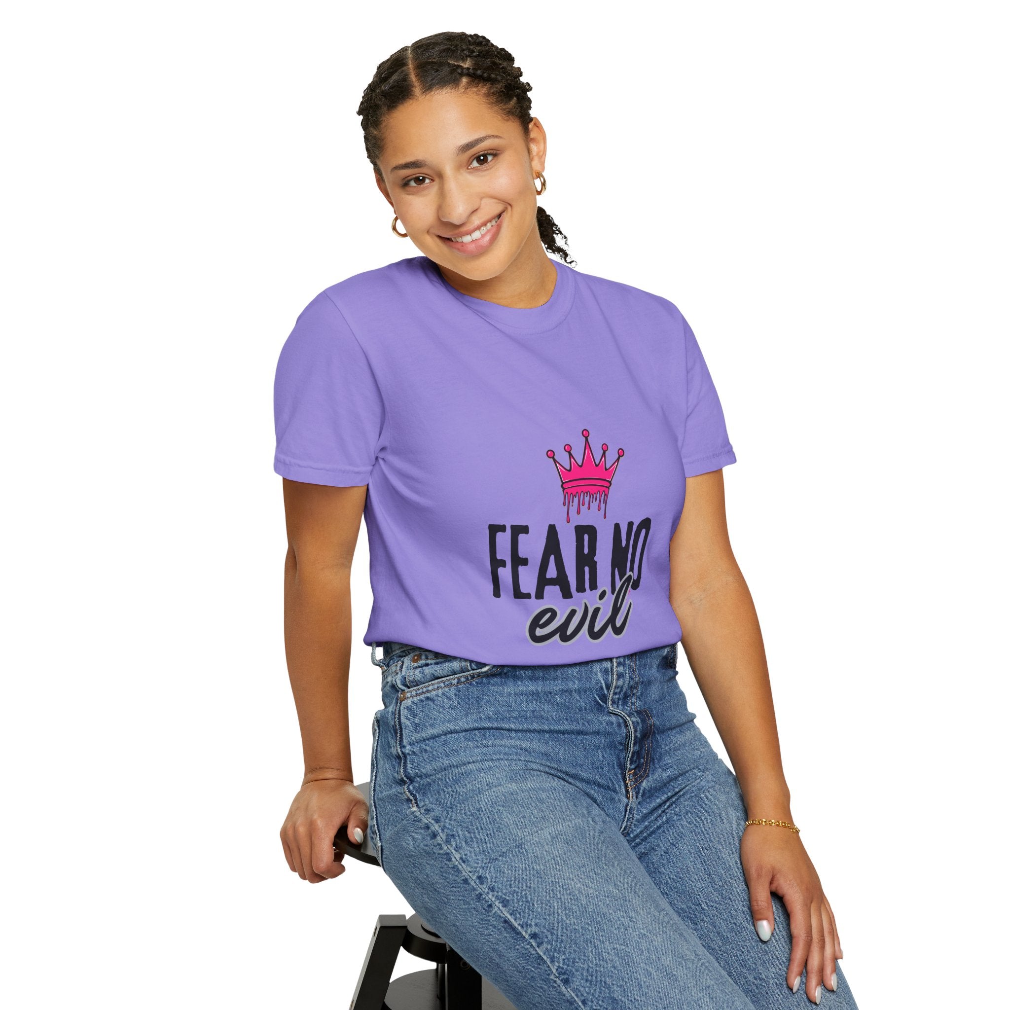'Fear No Evil' Crown Pink
