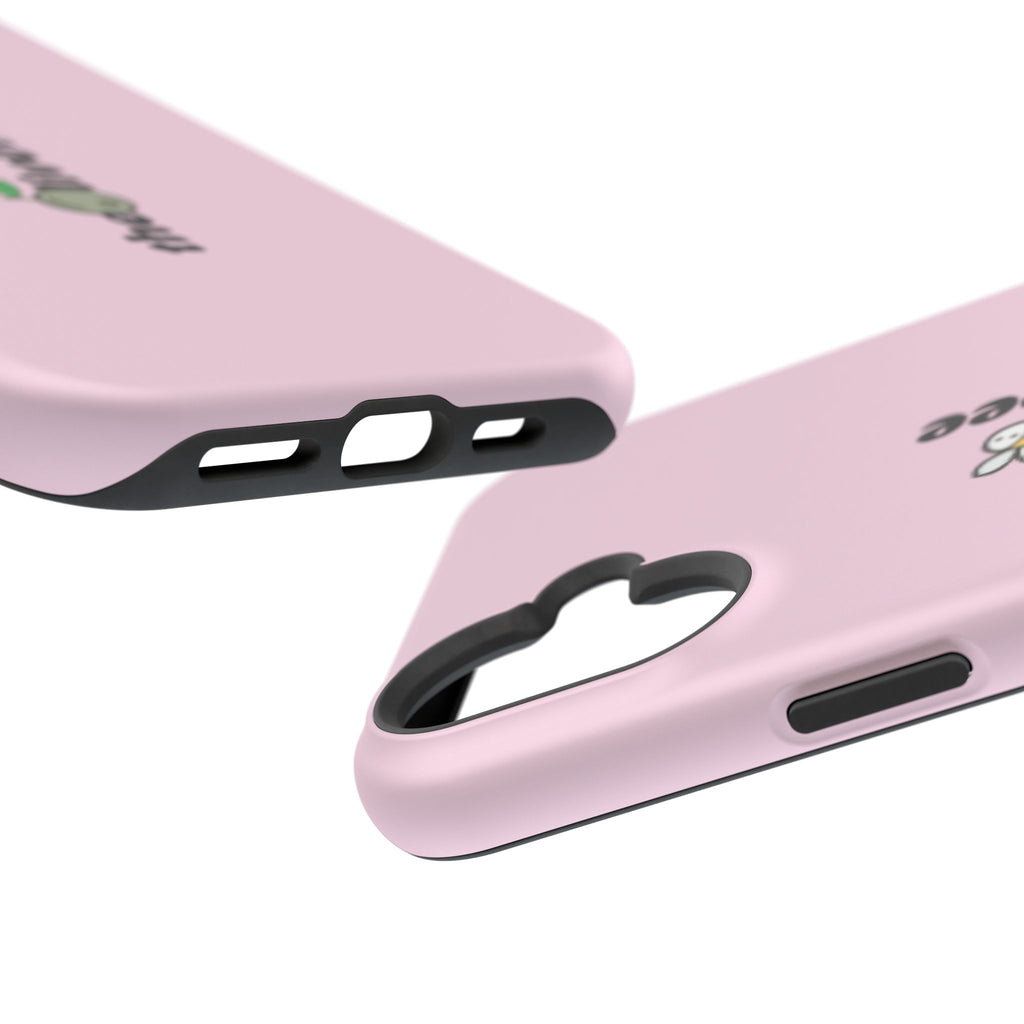 Pink Magnetic Impact-Resistant Phone Case — 'theolivetbee' , Shockproof MagSafe-Compatible Protection