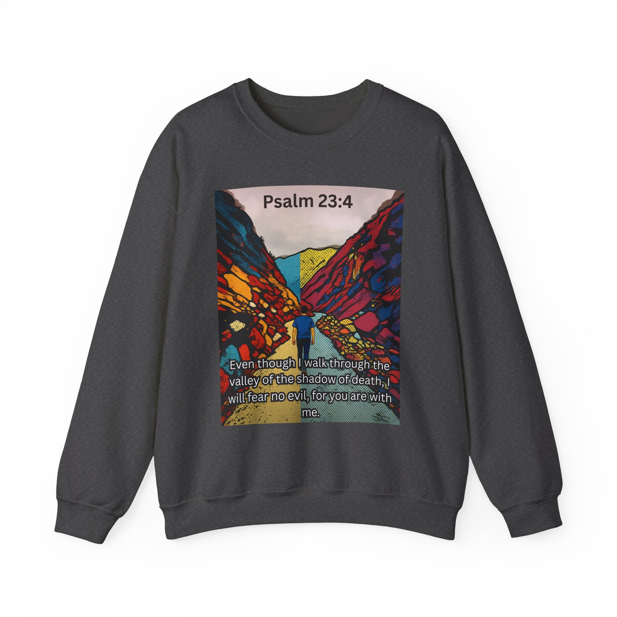 Psalm 23:4 — Crewneck Sweatshirt