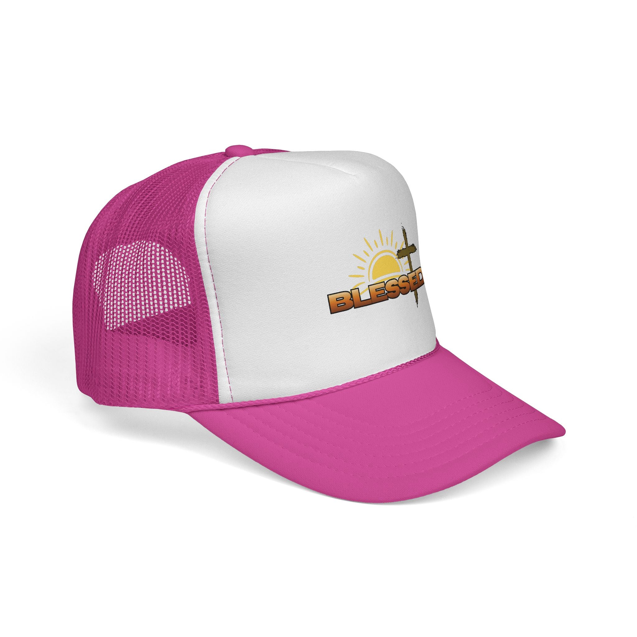 'Blessed' Sunrise Bold Trucker Cap