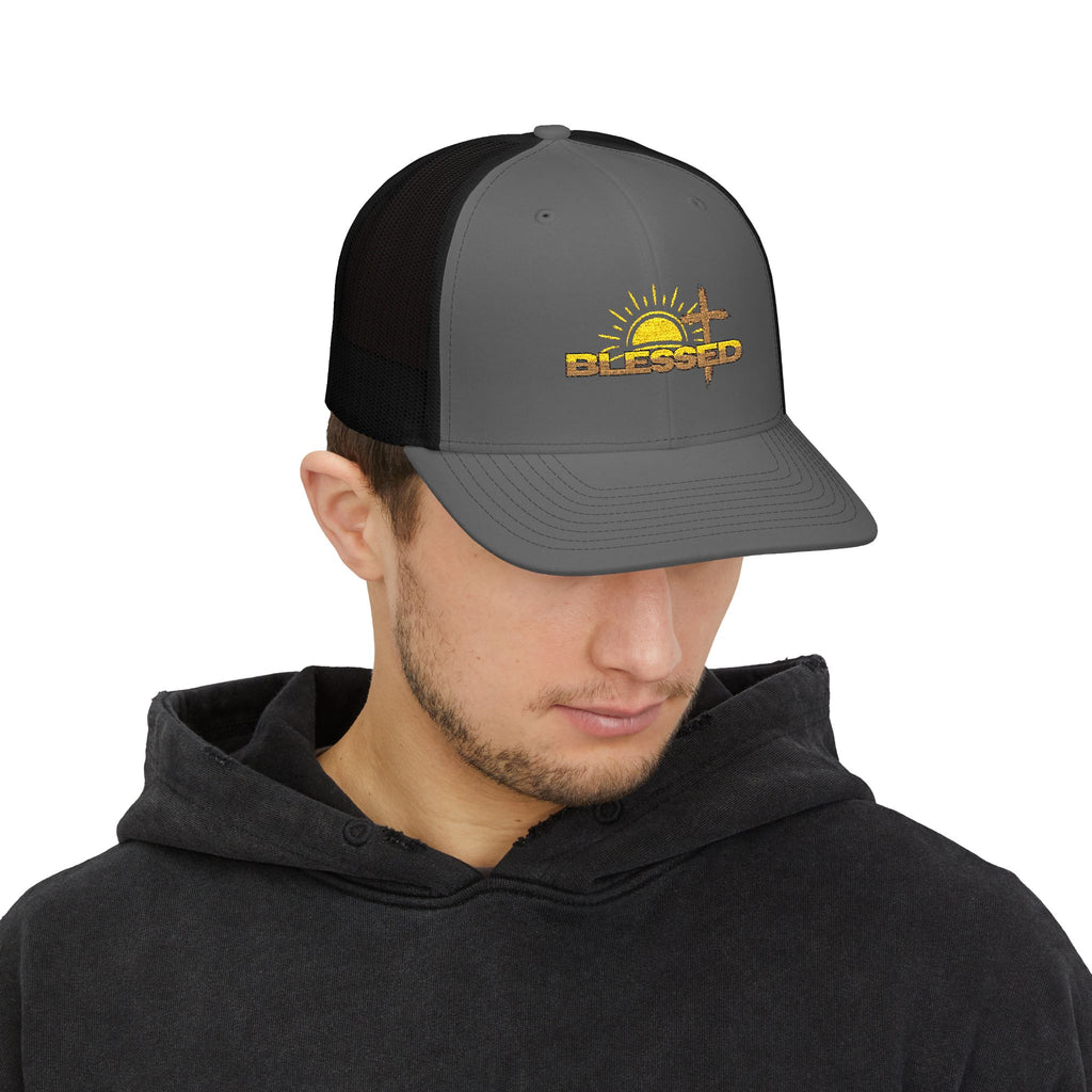 'Blessed' Sunrise Trucker Cap