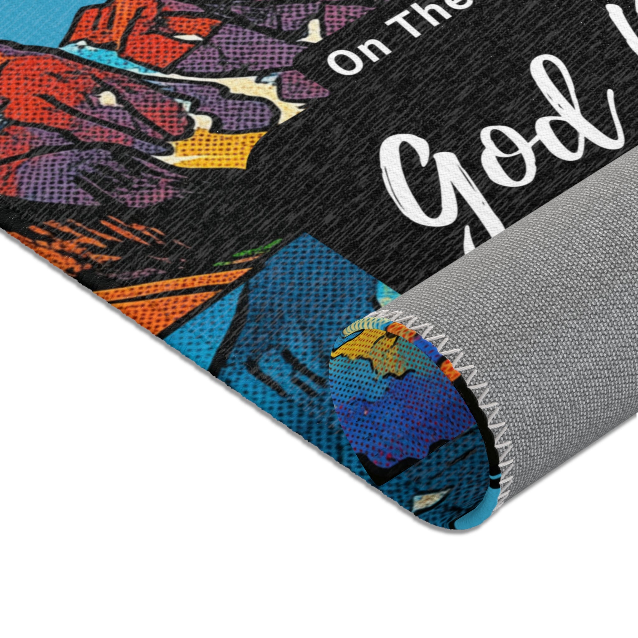 7 Days of Creation Pop Art Area Rug