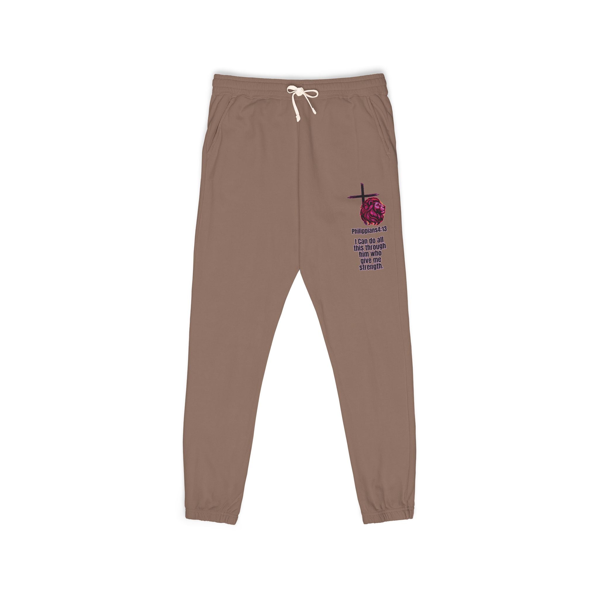 Philippians 4:13: Fleece Joggers