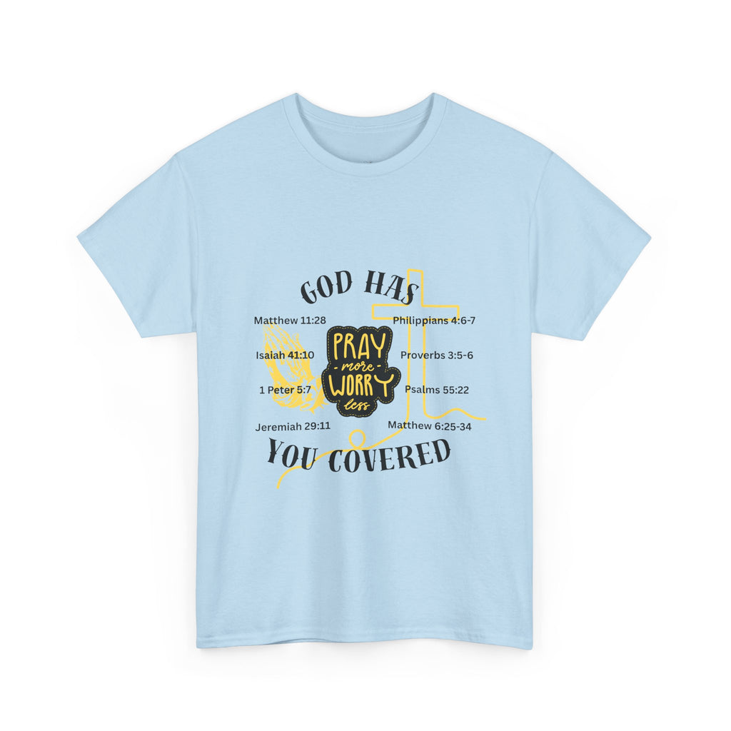 “Pray More, Worry Less” — T-Shirt