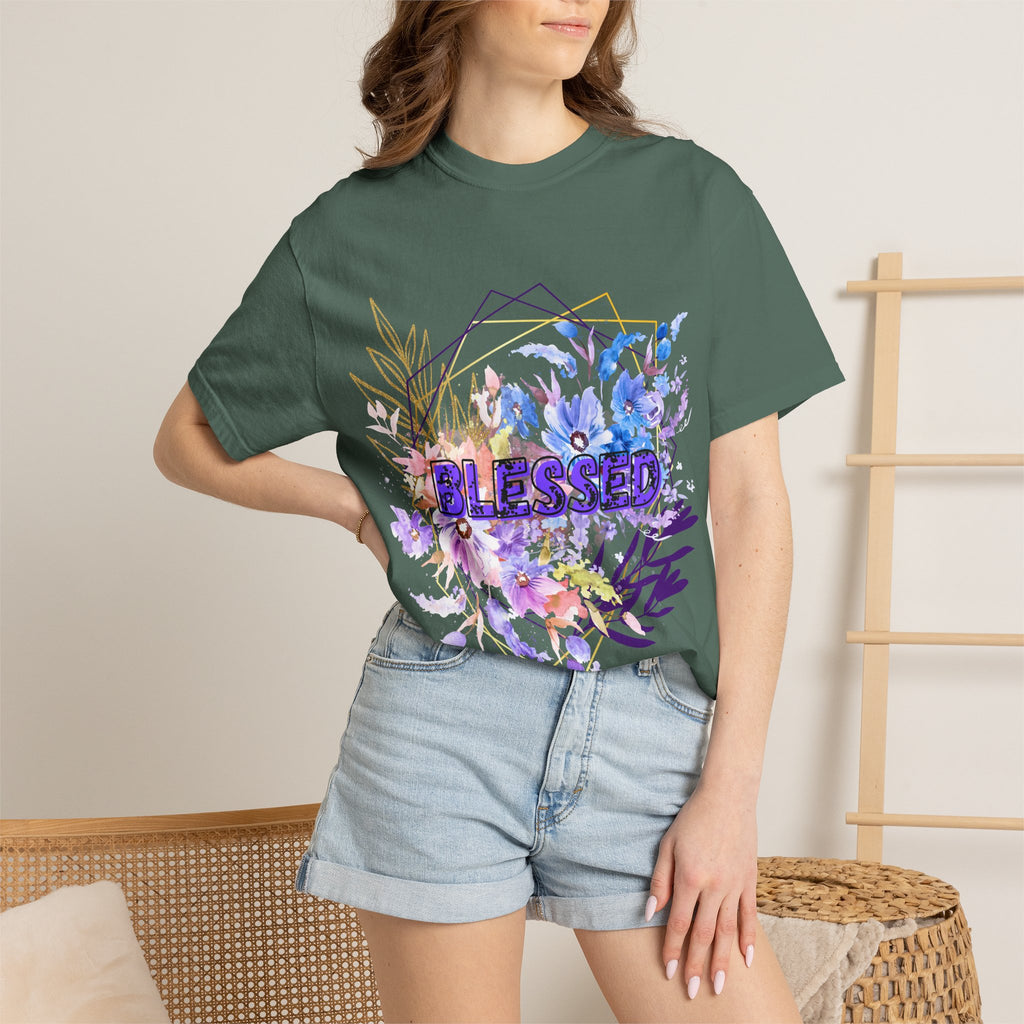 'Blessed'  — Floral T-Shirt