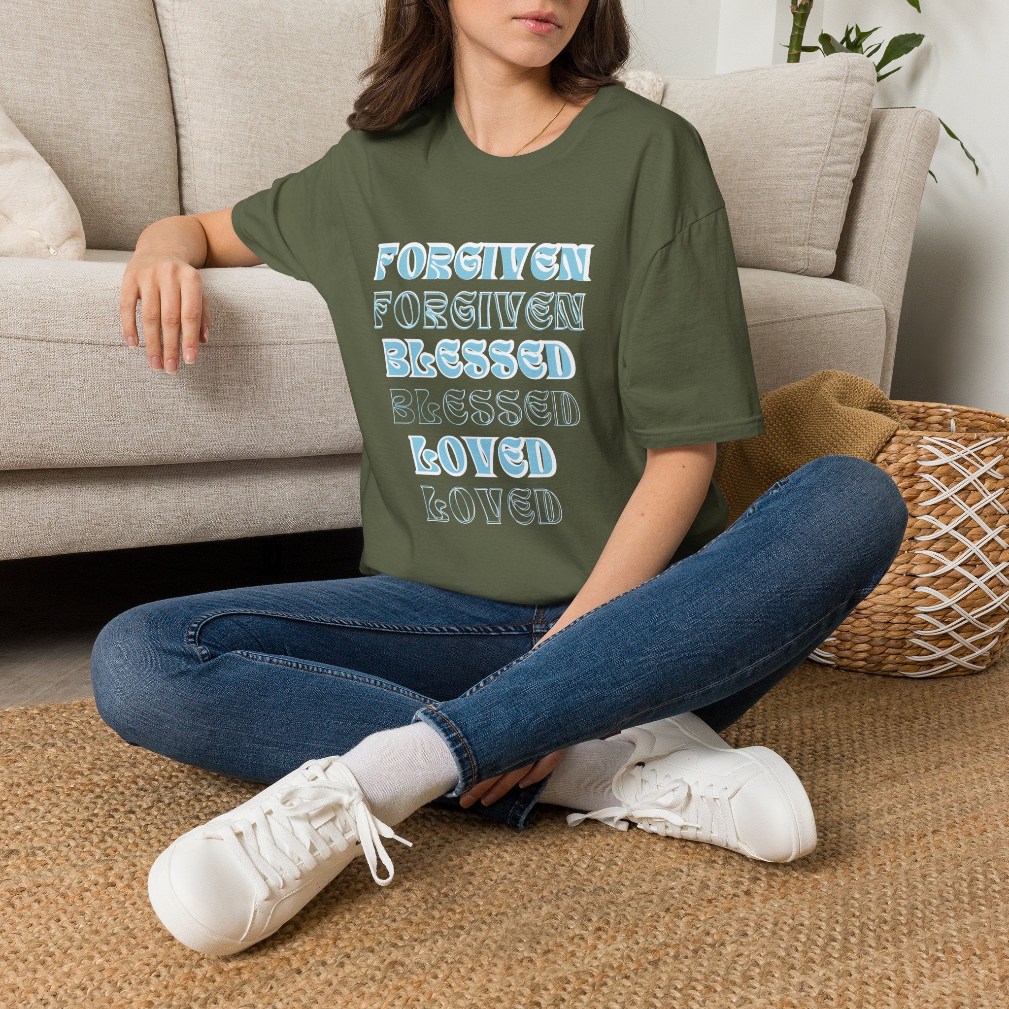 Forgiven, Blessed, Loved — Tee